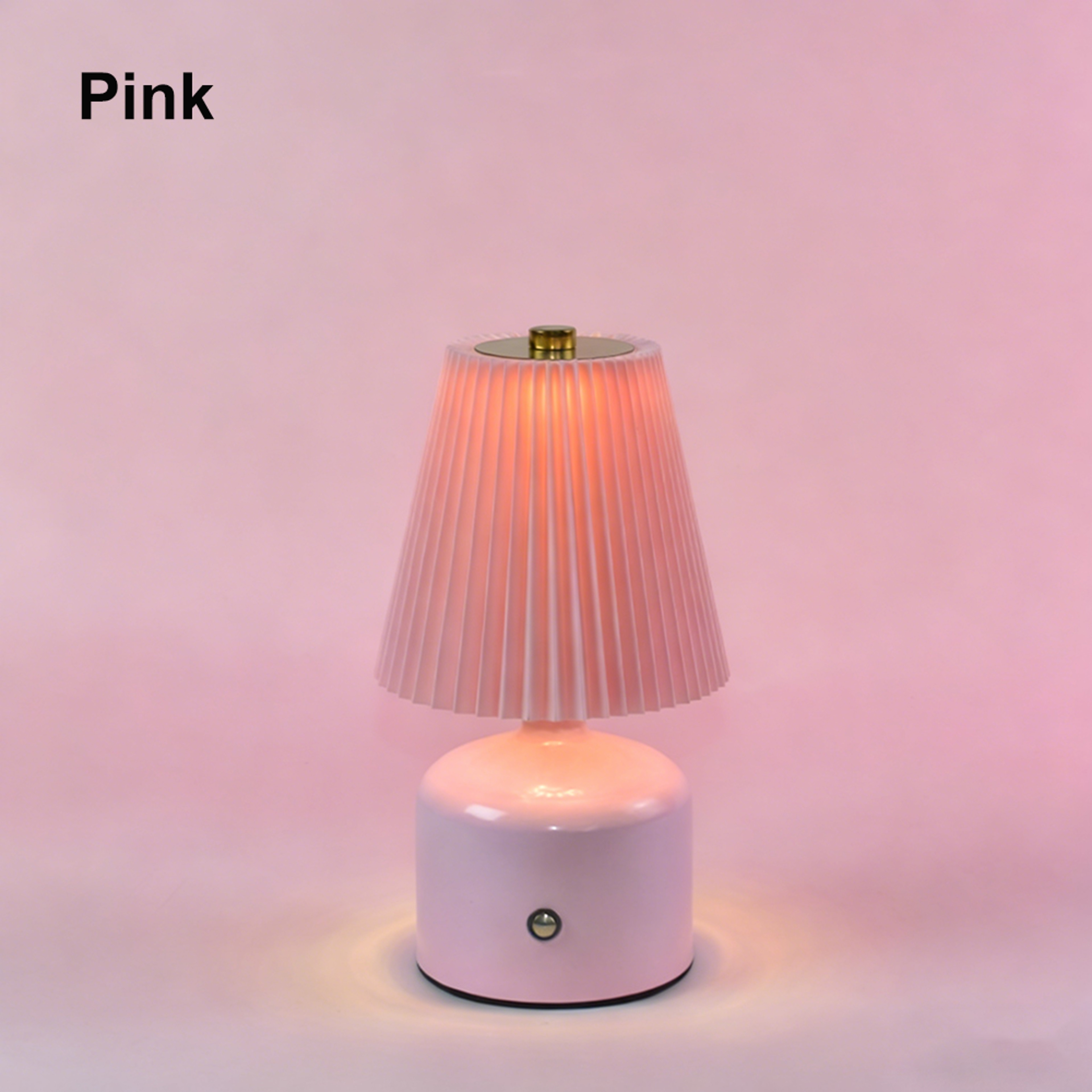 Rechargeable Bedside Lamp With Touch Control Dimmable LED Desk Light Fabric Night Light 8