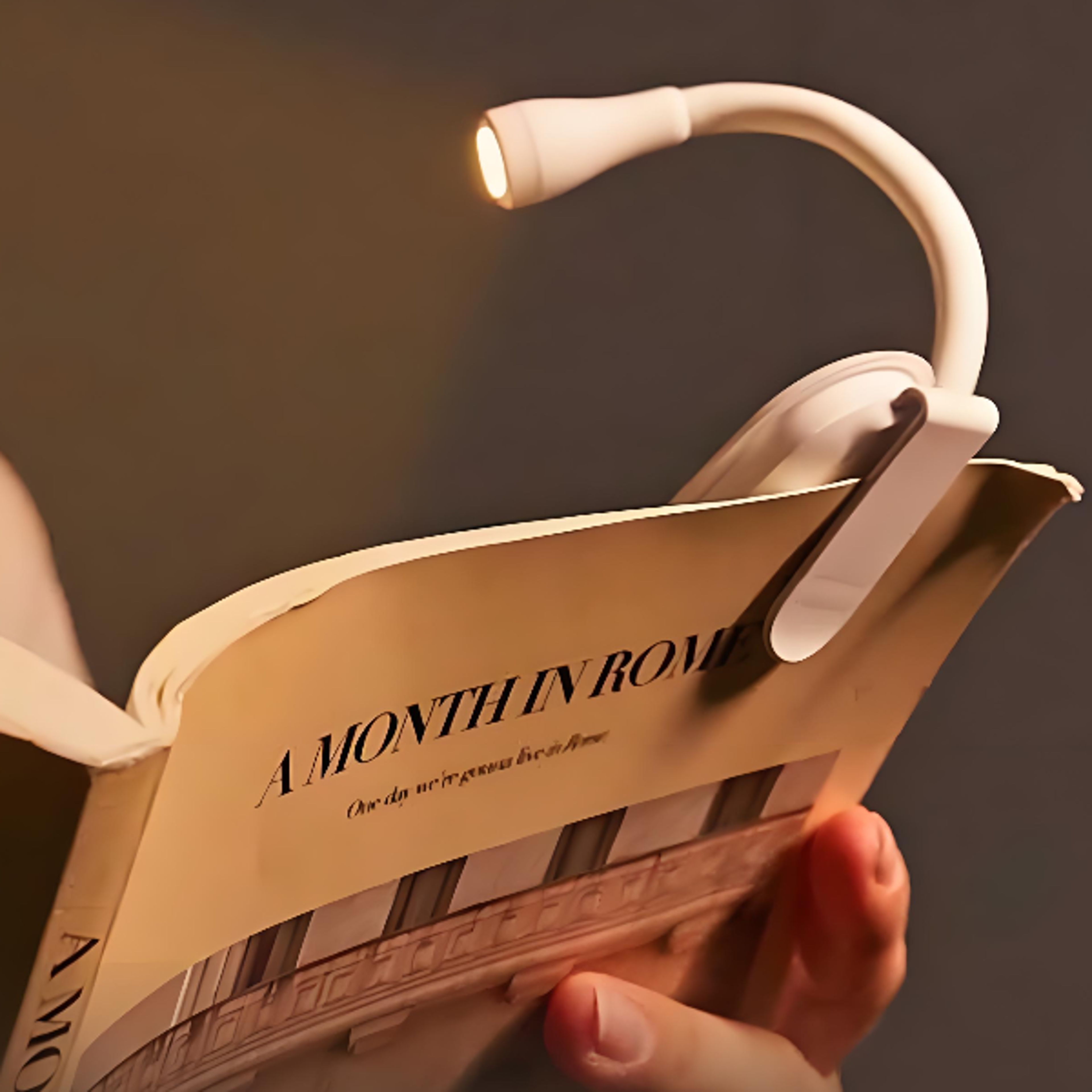 Mini LED Book Light 3 Brightness Adjustable USB Rechargeable ClipOn Study Reading Lamp for Travel B