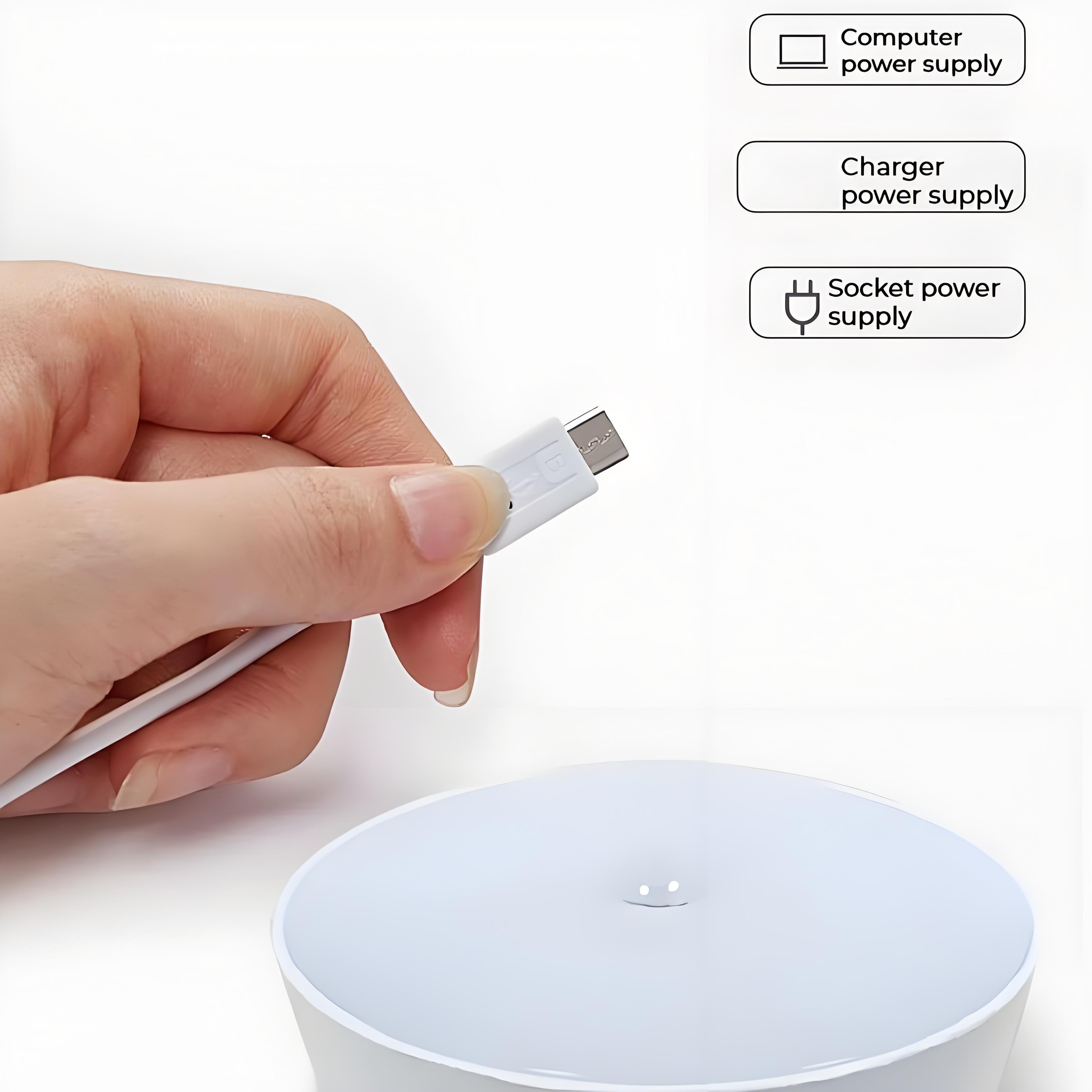 Wireless LED Motion Sensor Night Light 5 Pack USB Rechargeable Closet Cabinet Lights 5