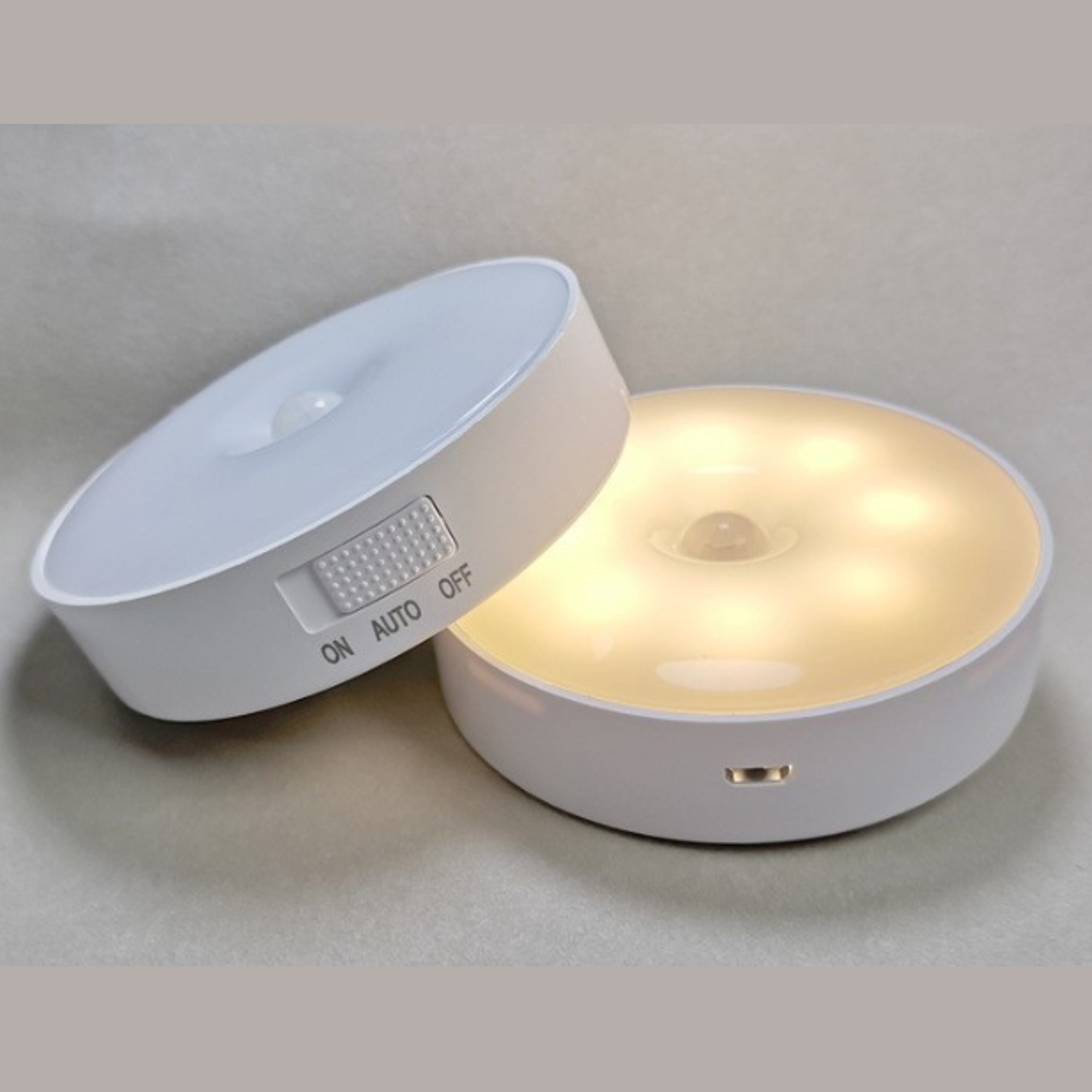 Wireless LED Motion Sensor Night Light 5 Pack USB Rechargeable Closet Cabinet Lights 0