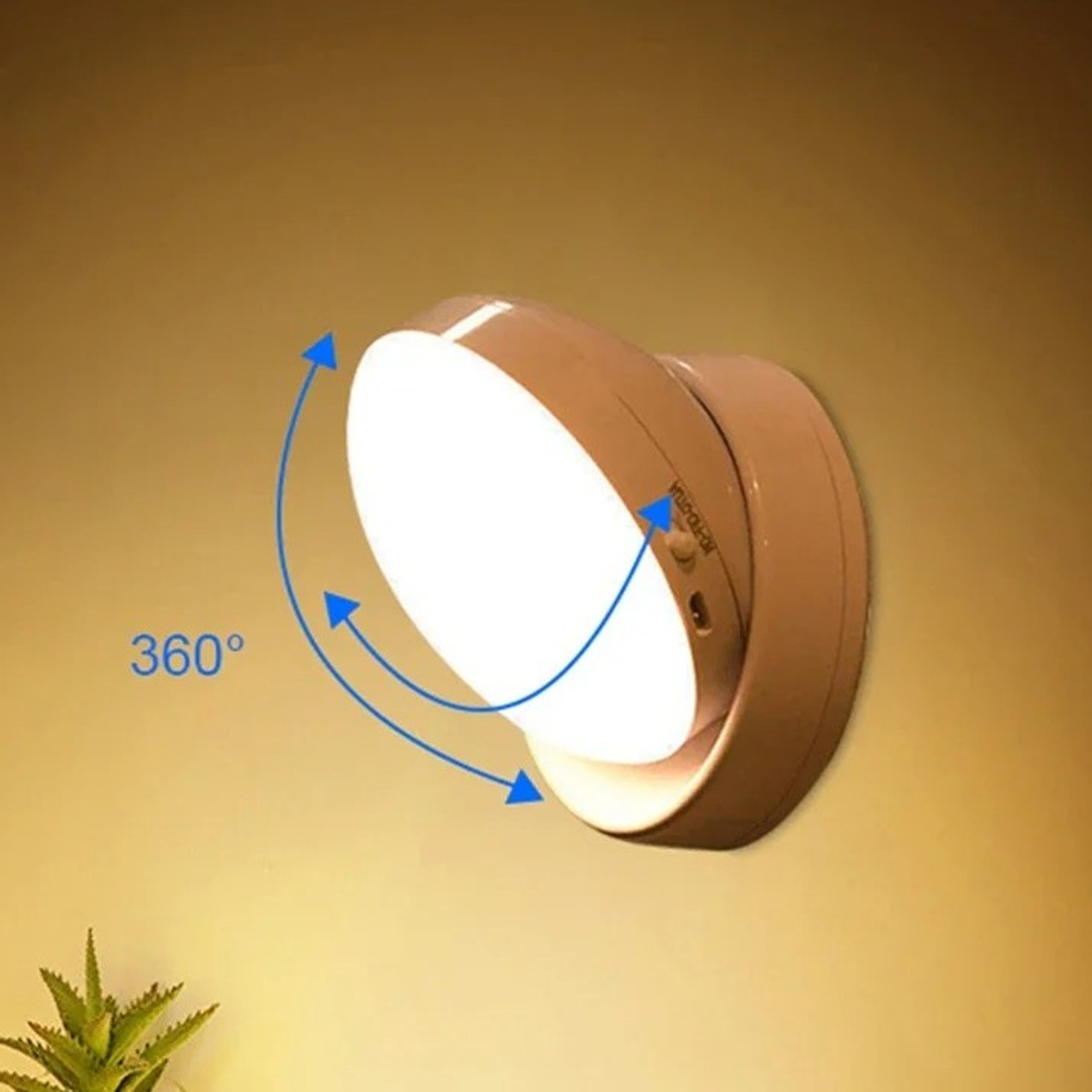 Night Light USB Motion Sensor Charging Round Energysaving Led Lamp Bedroom Light Corridor Home Bathj