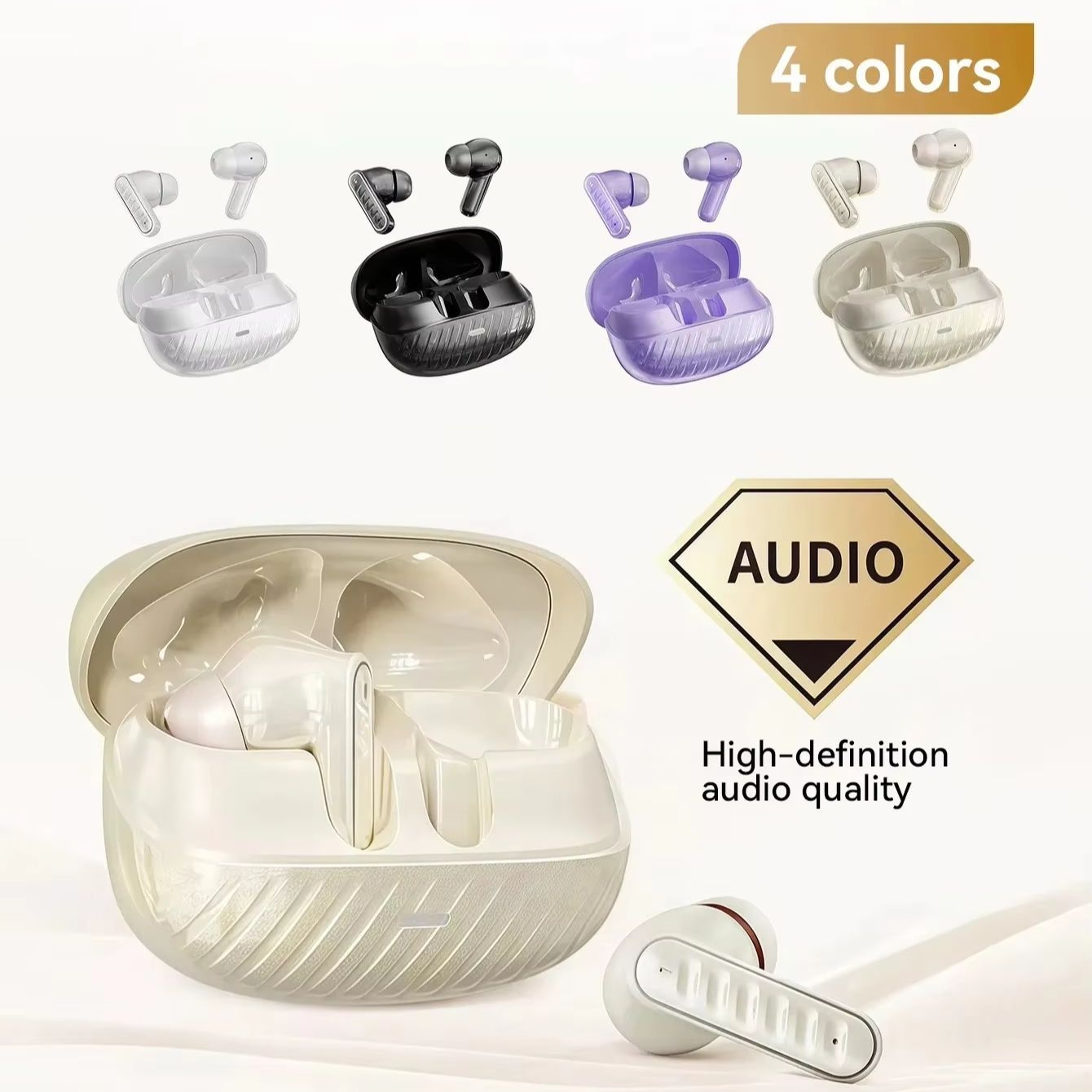 TWS Wireless Earbuds With Noise Cancelling Mic For Sports Music And Gaming 5
