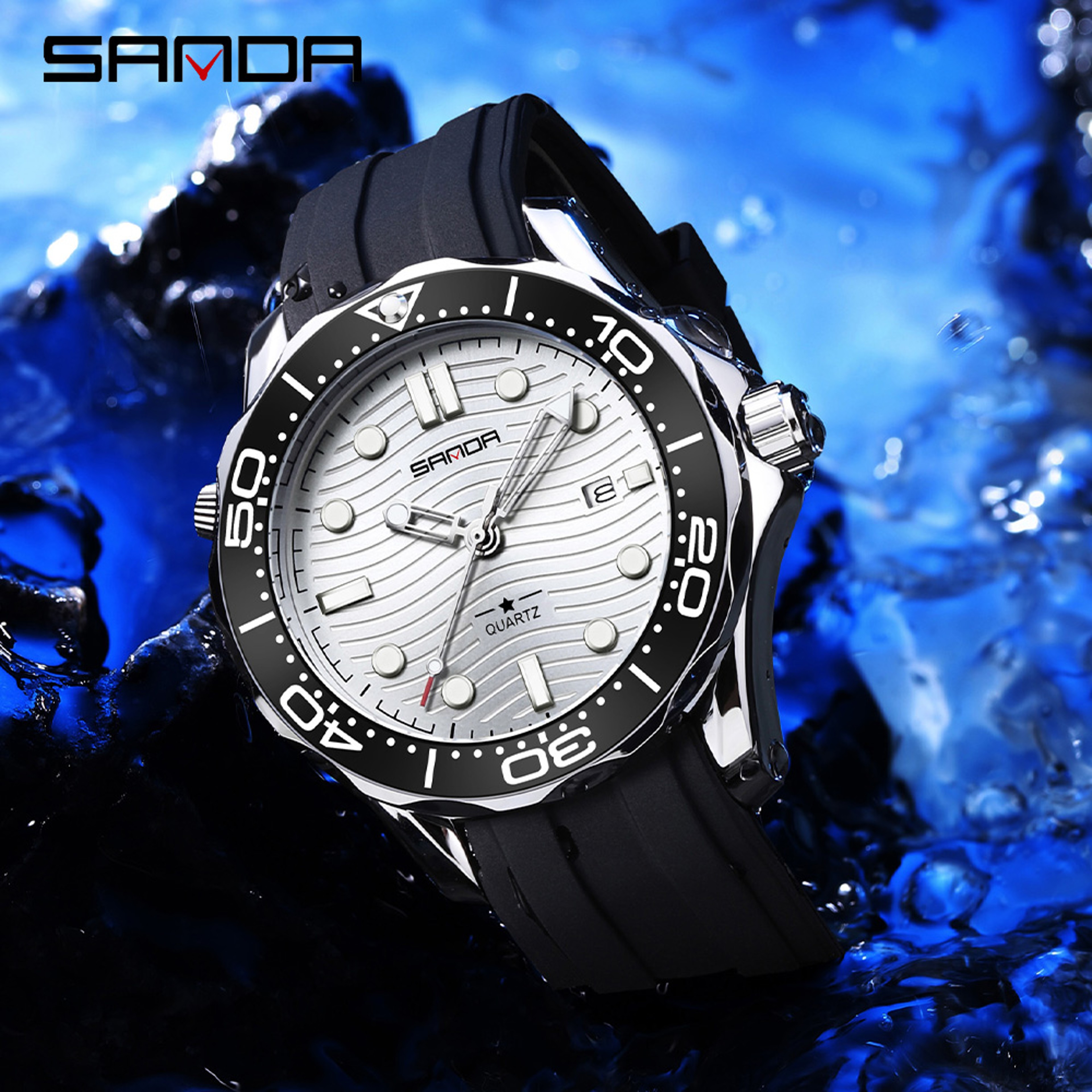 Mens Quartz Watch Waterproof Luminous Business Calendar Watch 1