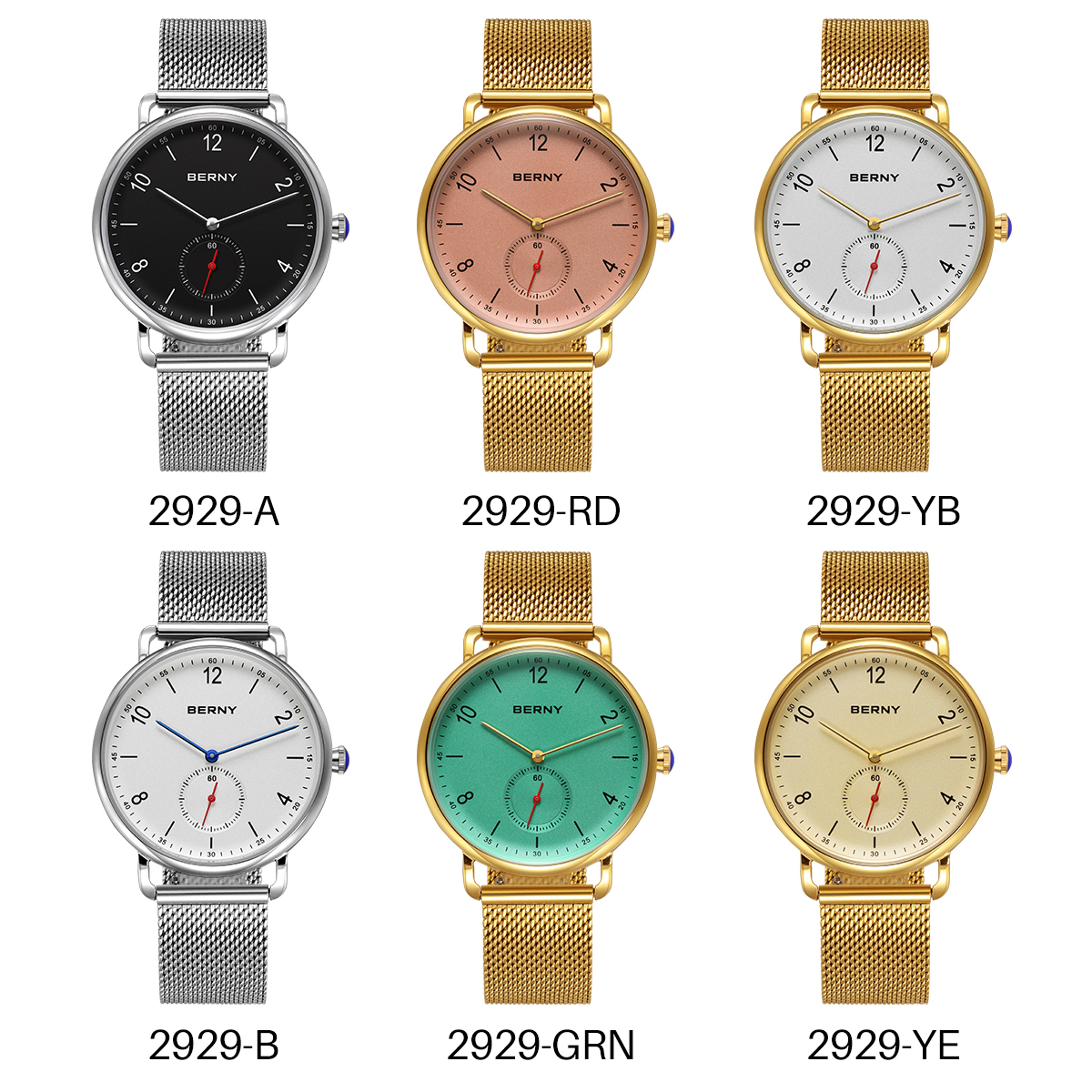 Minimalist Mens Quartz Watch Stainless Steel Waterproof Wristwatch 4