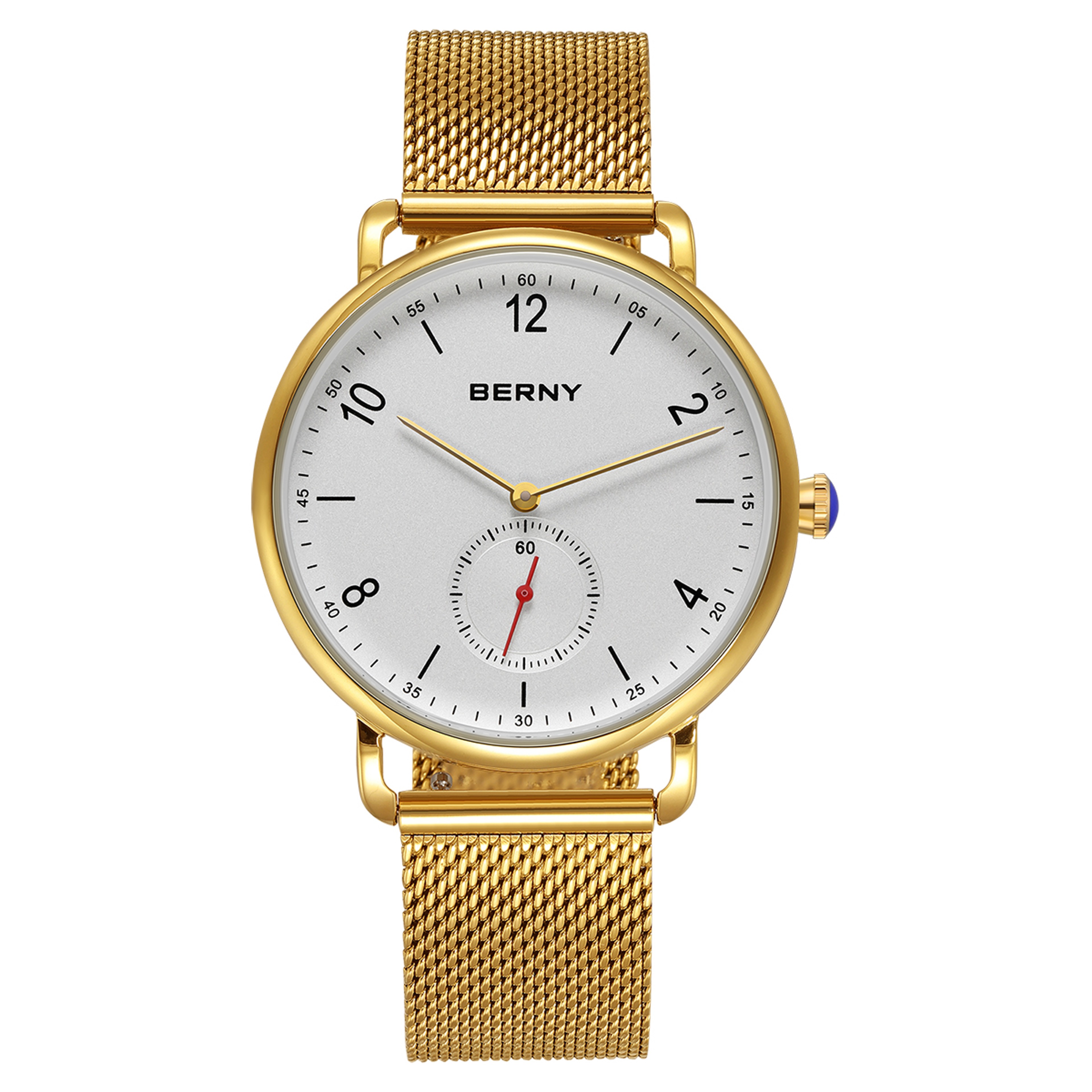 Minimalist Mens Quartz Watch Stainless Steel Waterproof Wristwatch 6