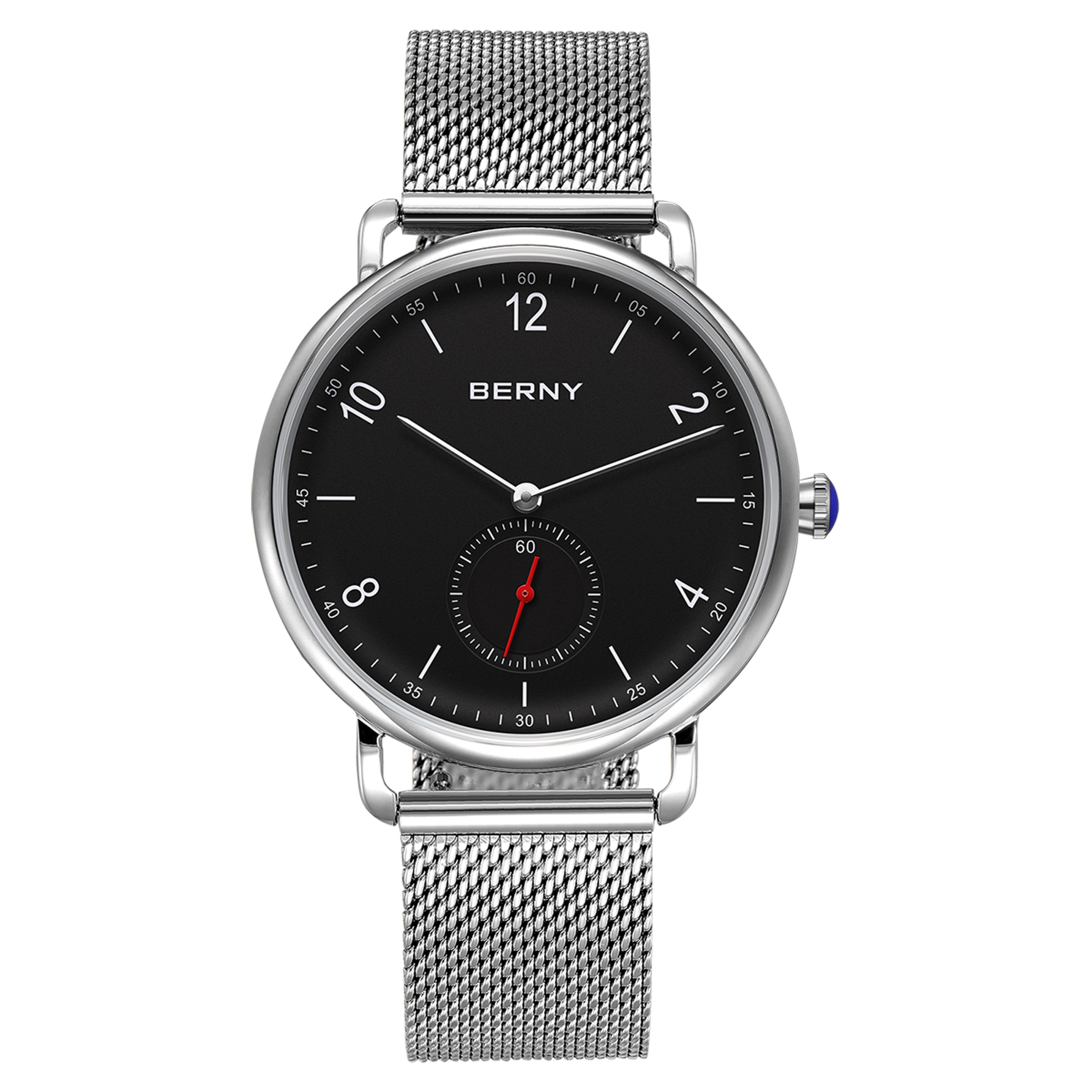 Minimalist Mens Quartz Watch Stainless Steel Waterproof Wristwatch 8