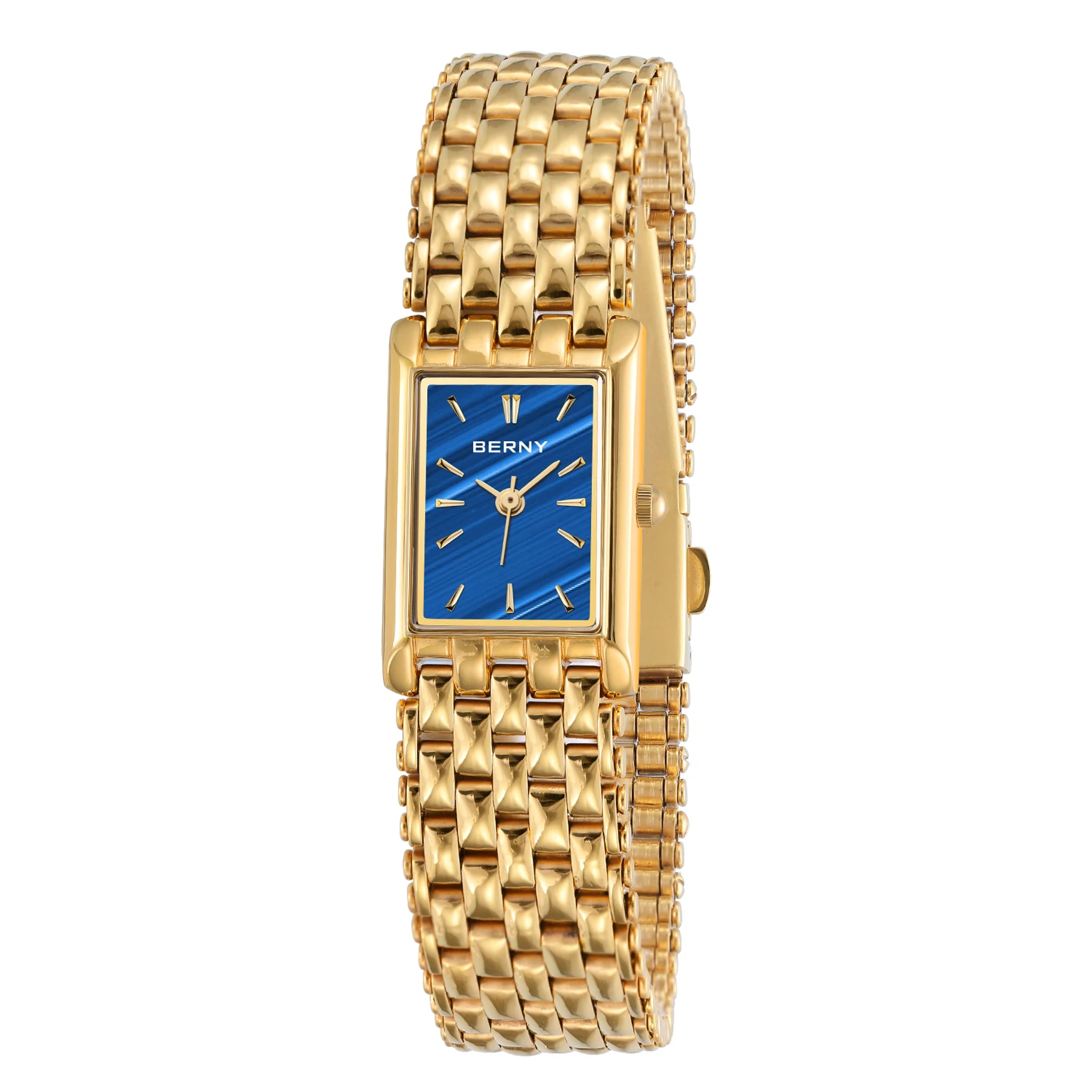 Women Rectangle Stainless Steel Quartz Watch For Women 8