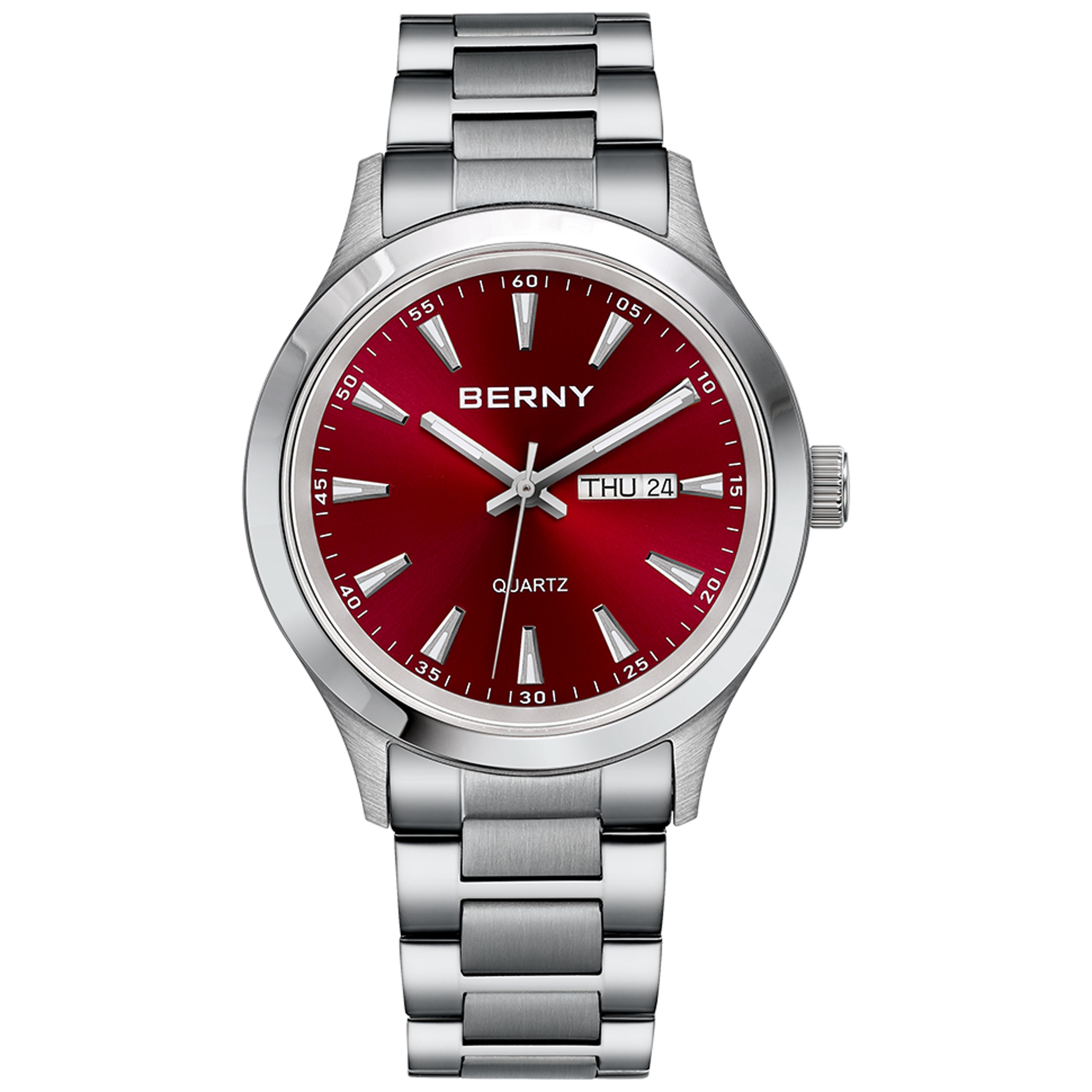 Ultra Thin Mens Quartz Dress Watch Stainless Steel 0