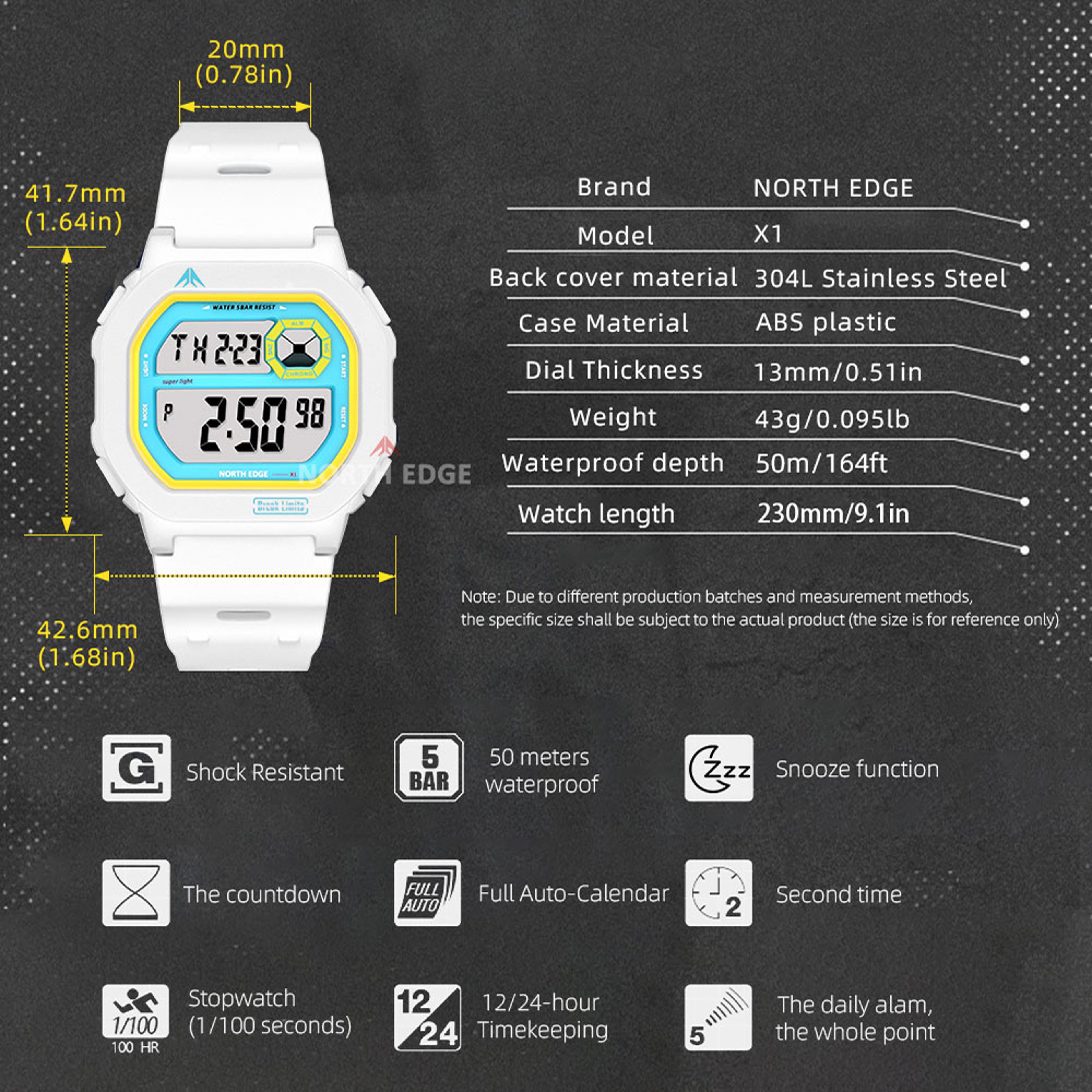Waterproof Digital Sports Watch For Men 6