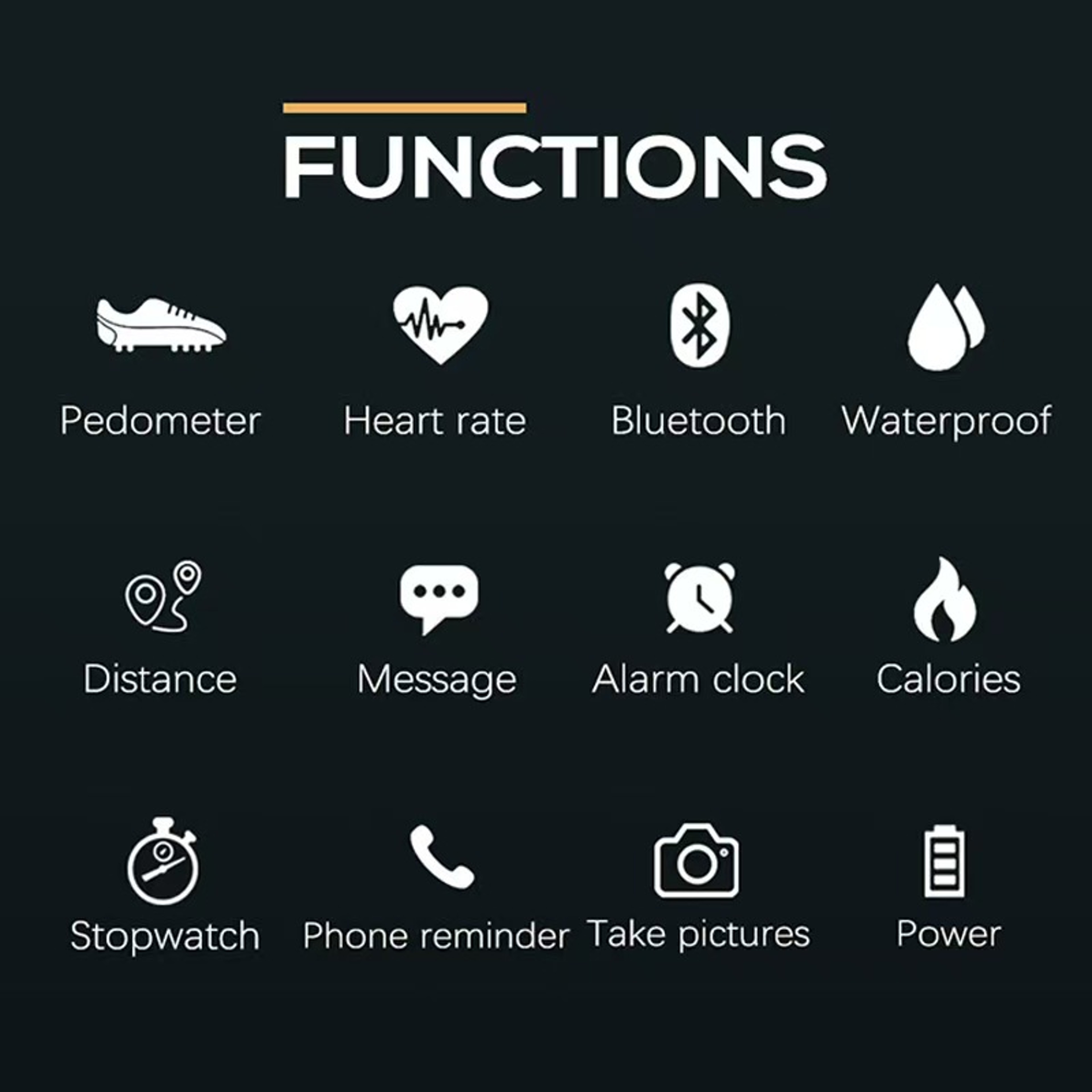 Mens Waterproof Smartwatch With Heart Rate Monitor And Bluetooth 2