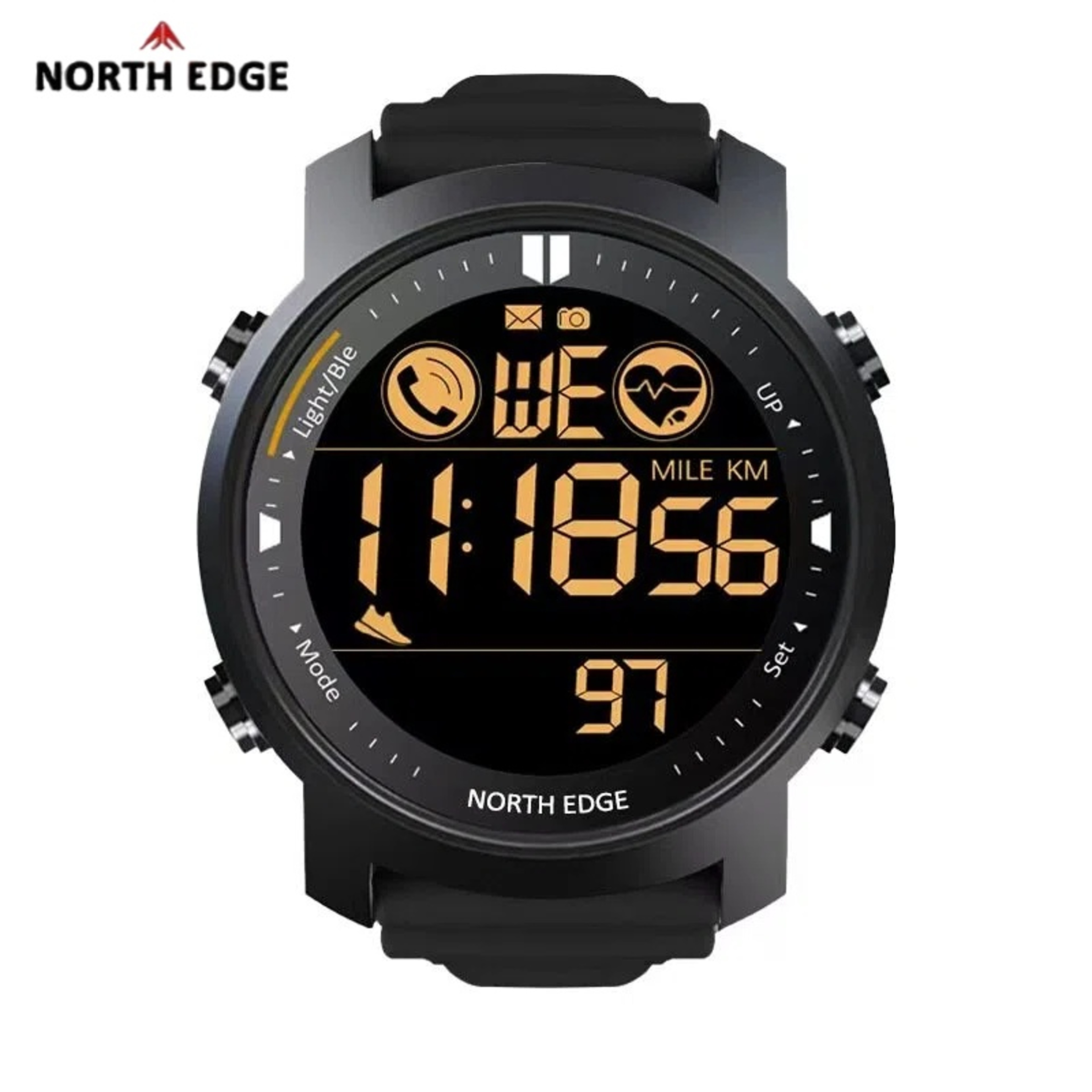 Mens Waterproof Smartwatch With Heart Rate Monitor And Bluetooth 6