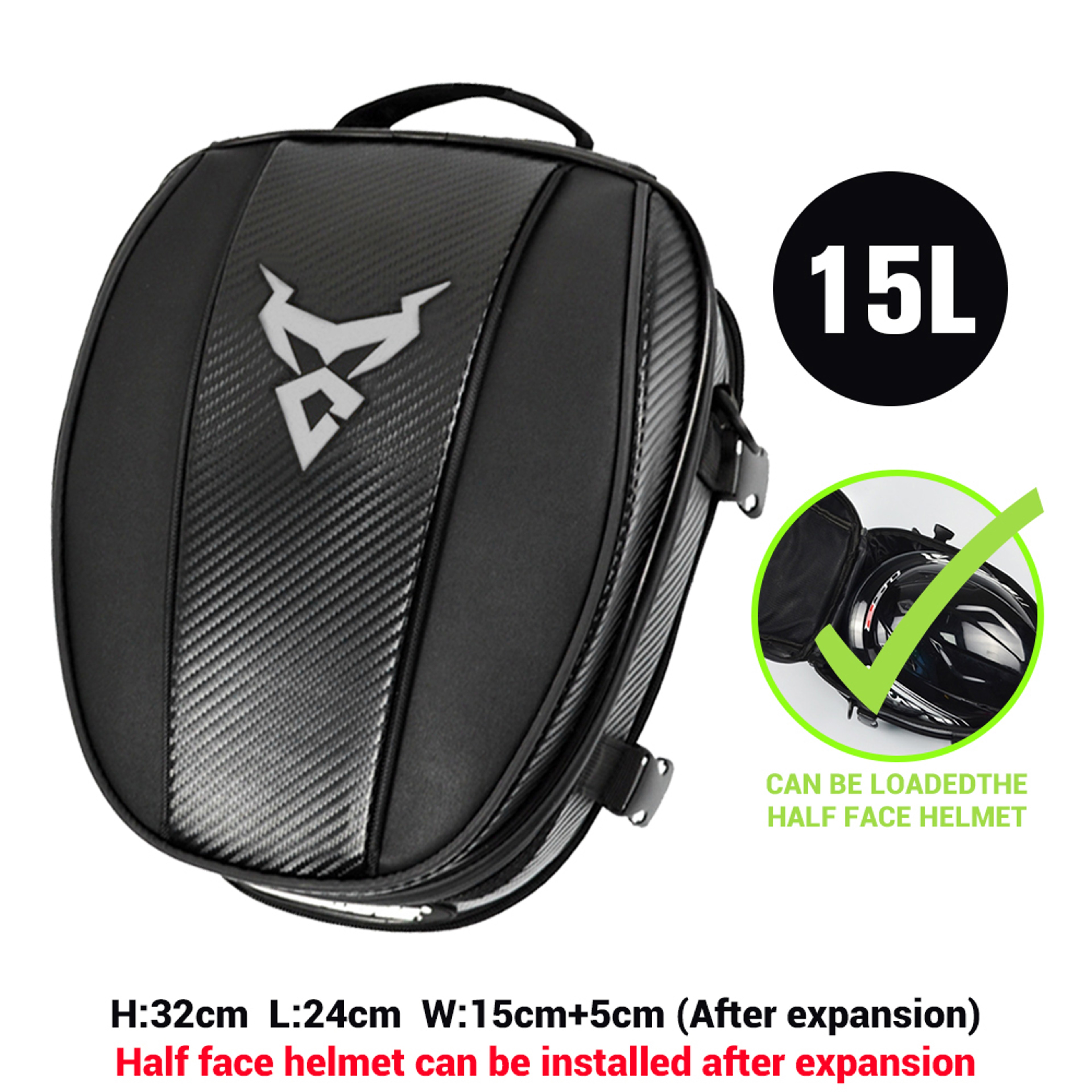 Waterproof Motorcycle Tail Bag Expandable Rear Seat Bag And Rider Backpack 10