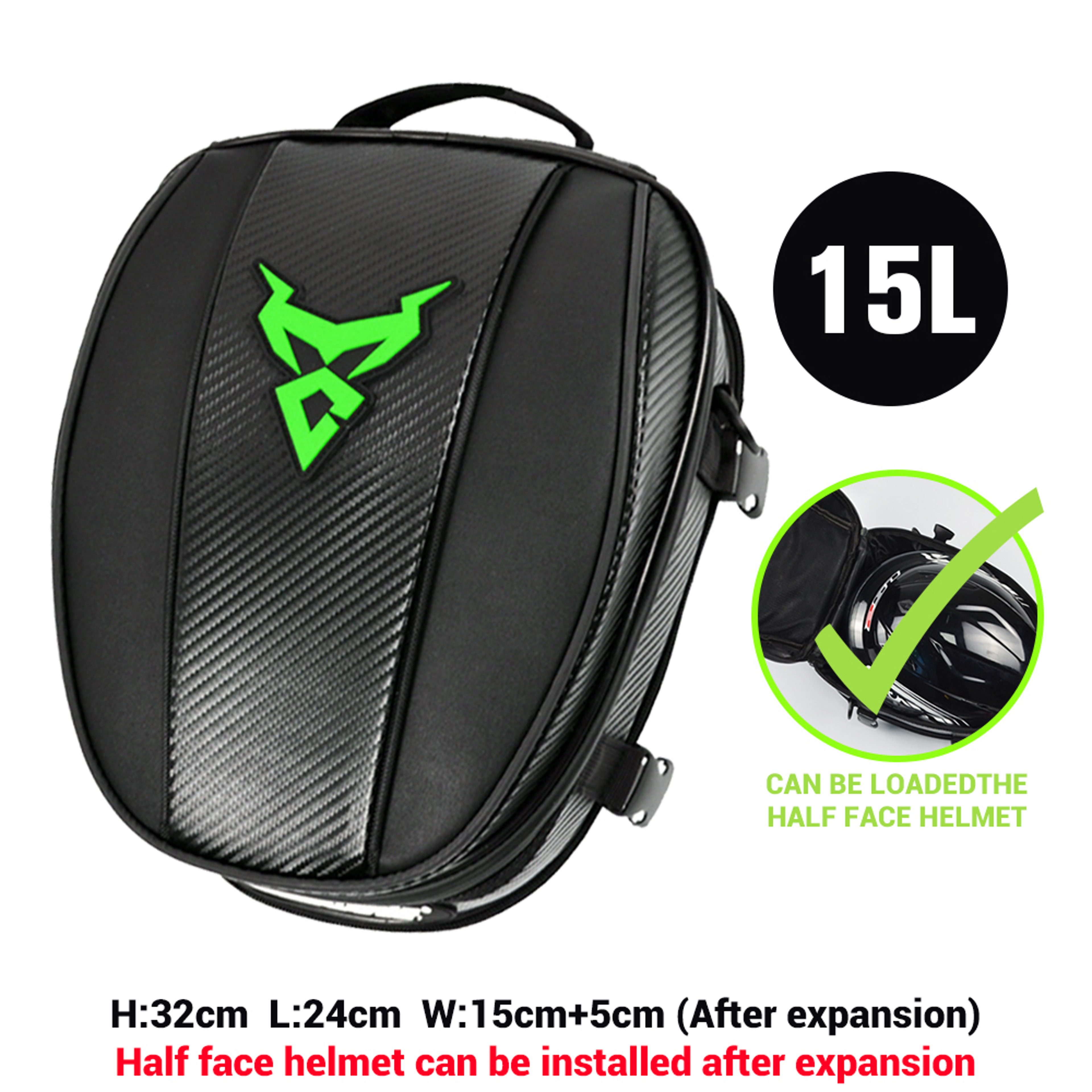 Waterproof Motorcycle Tail Bag Expandable Rear Seat Bag And Rider Backpack 9