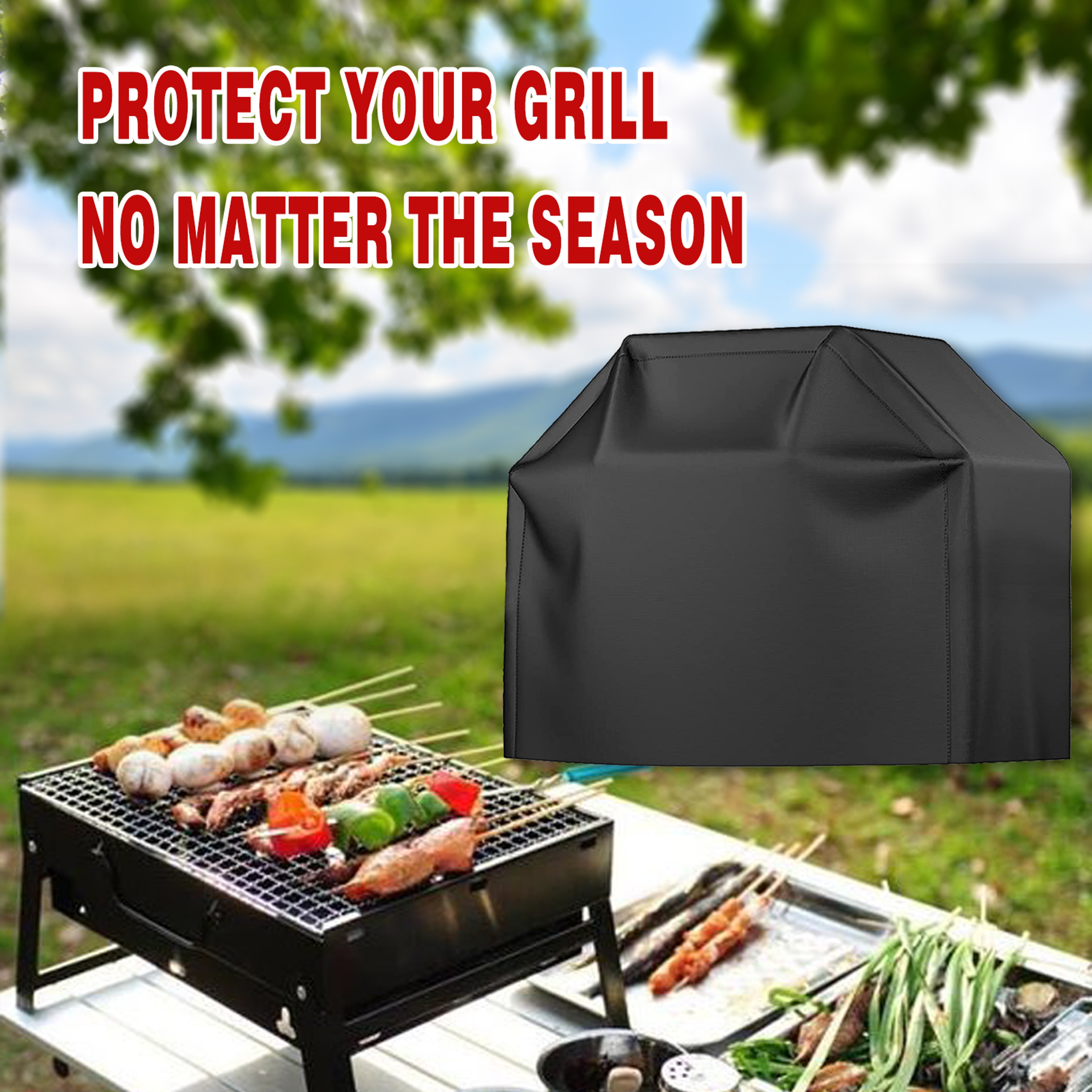 Heavy Duty Waterproof Grill Cover For Outdoor BBQ Gas Grills Multiple Sizes 5