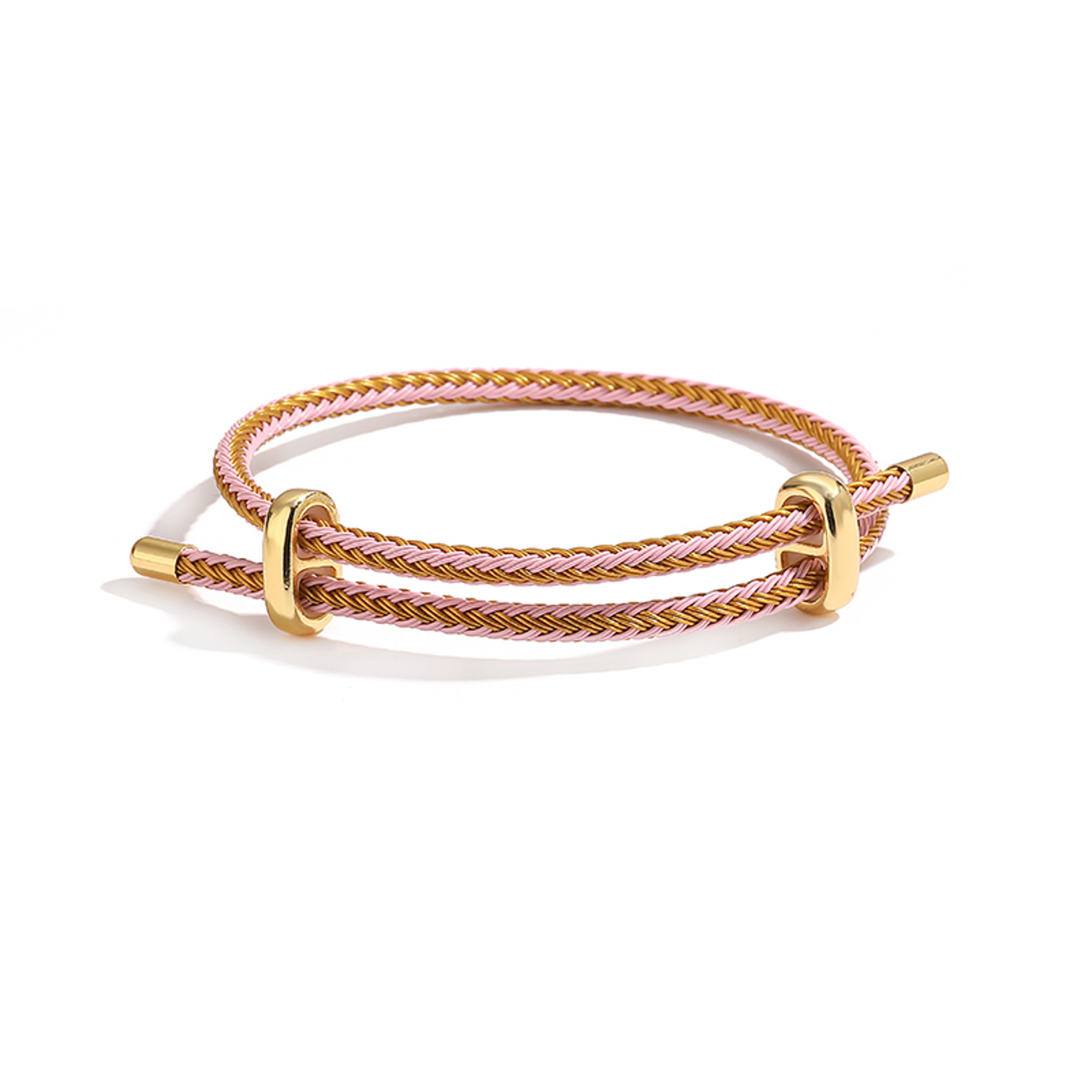 Colorful Steel Wire Adjustable Braided Couple Bracelet For Men And Women 7