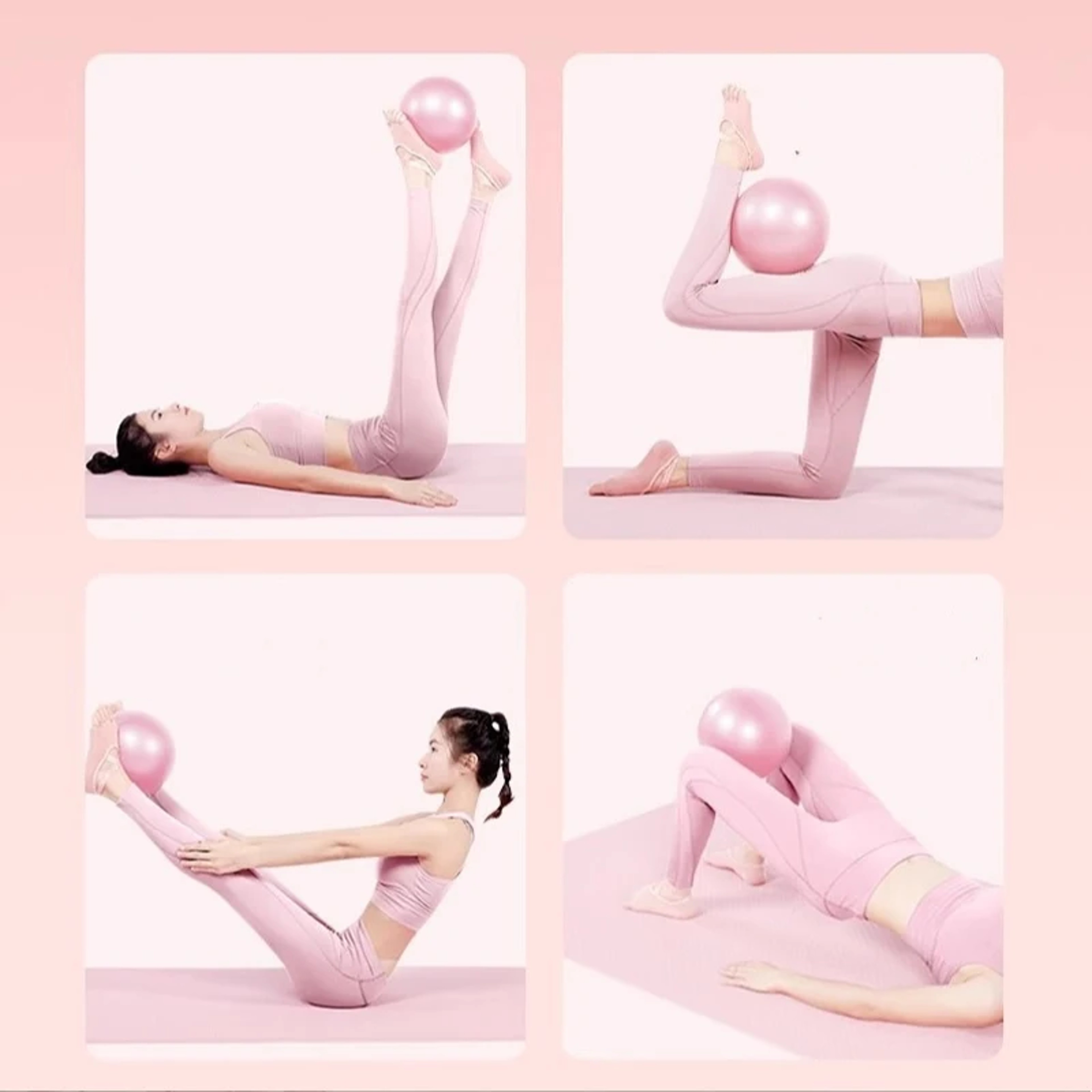 Mini Pilates Ball AntiBurst Yoga Exercise Ball For Core Legs And Glutes 2