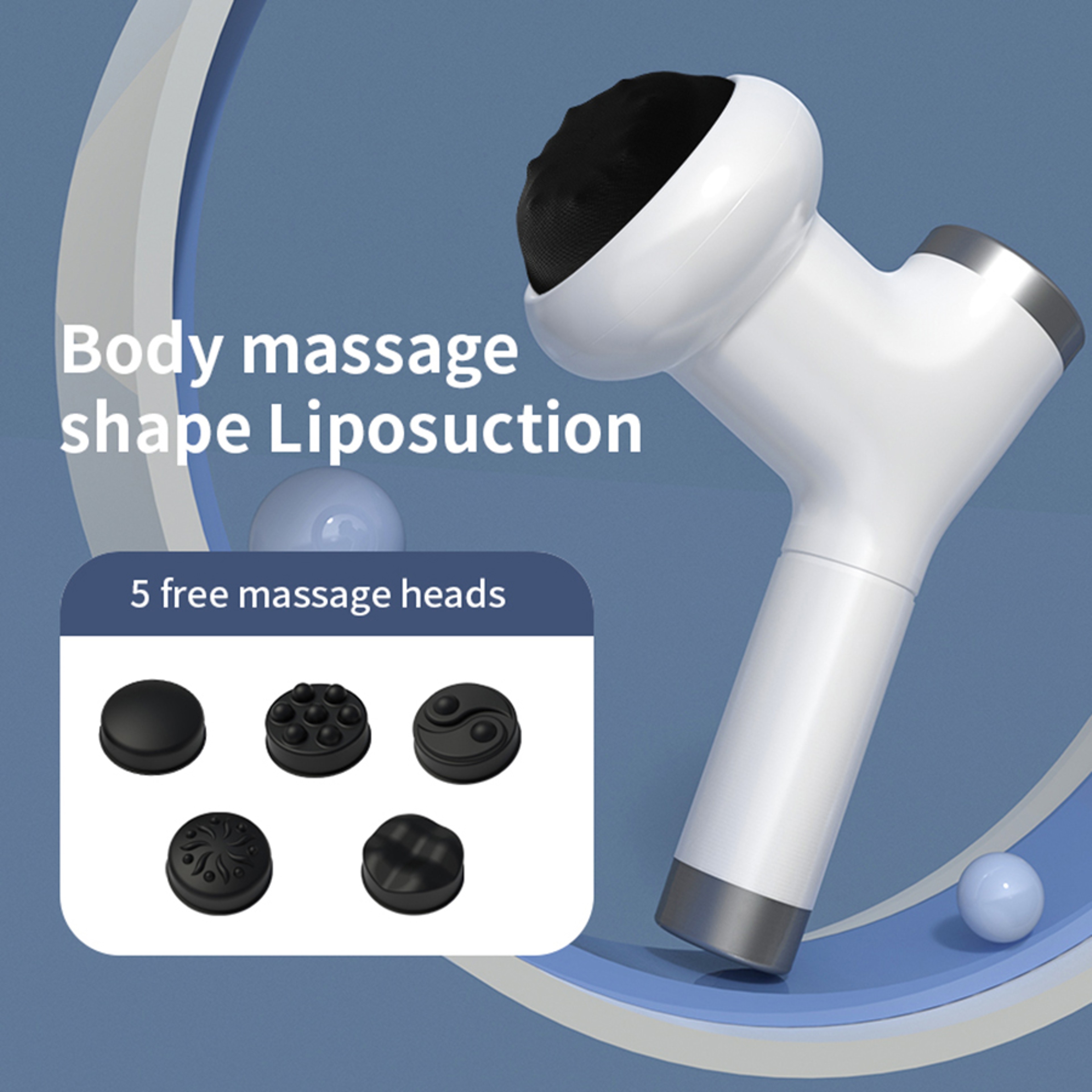 USB Body Massager With 5 Heads For Full Body Massage And Muscle Relaxation 4