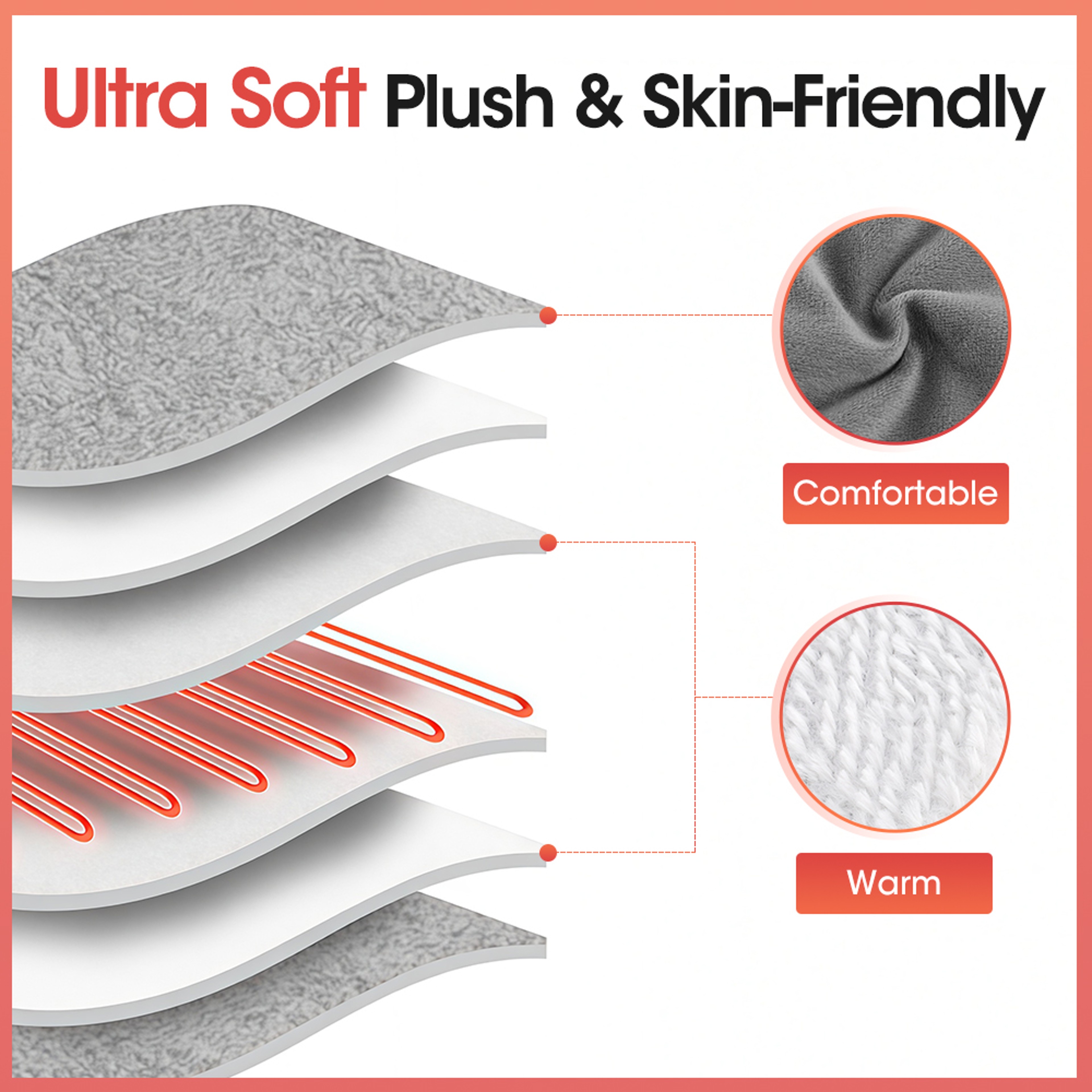 CozyHeat USB Heated Foot Warmer Plush Electric Foot Heating Pad 5