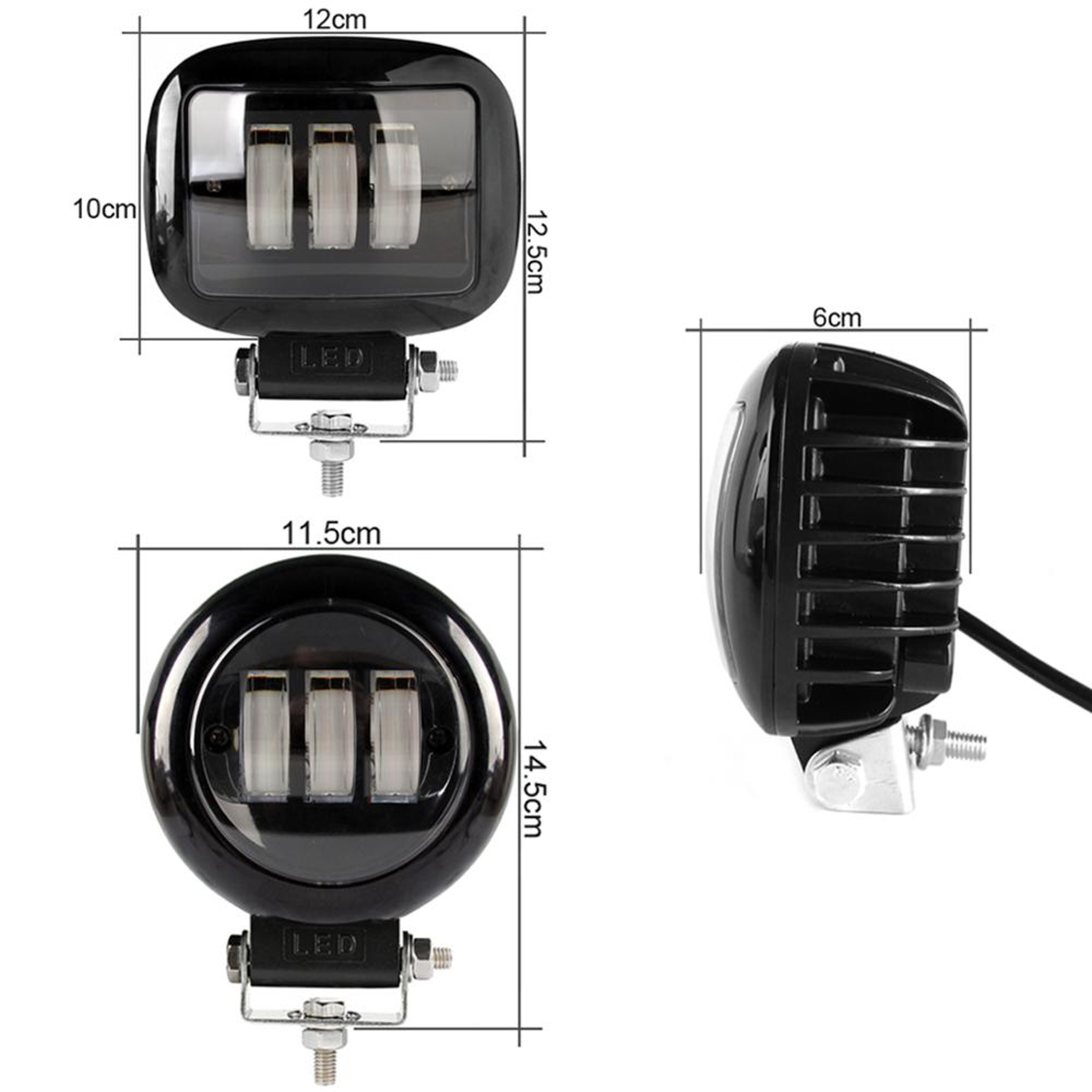 LED Fog Lights Off Road Driving Lights For Truck Tractor 2