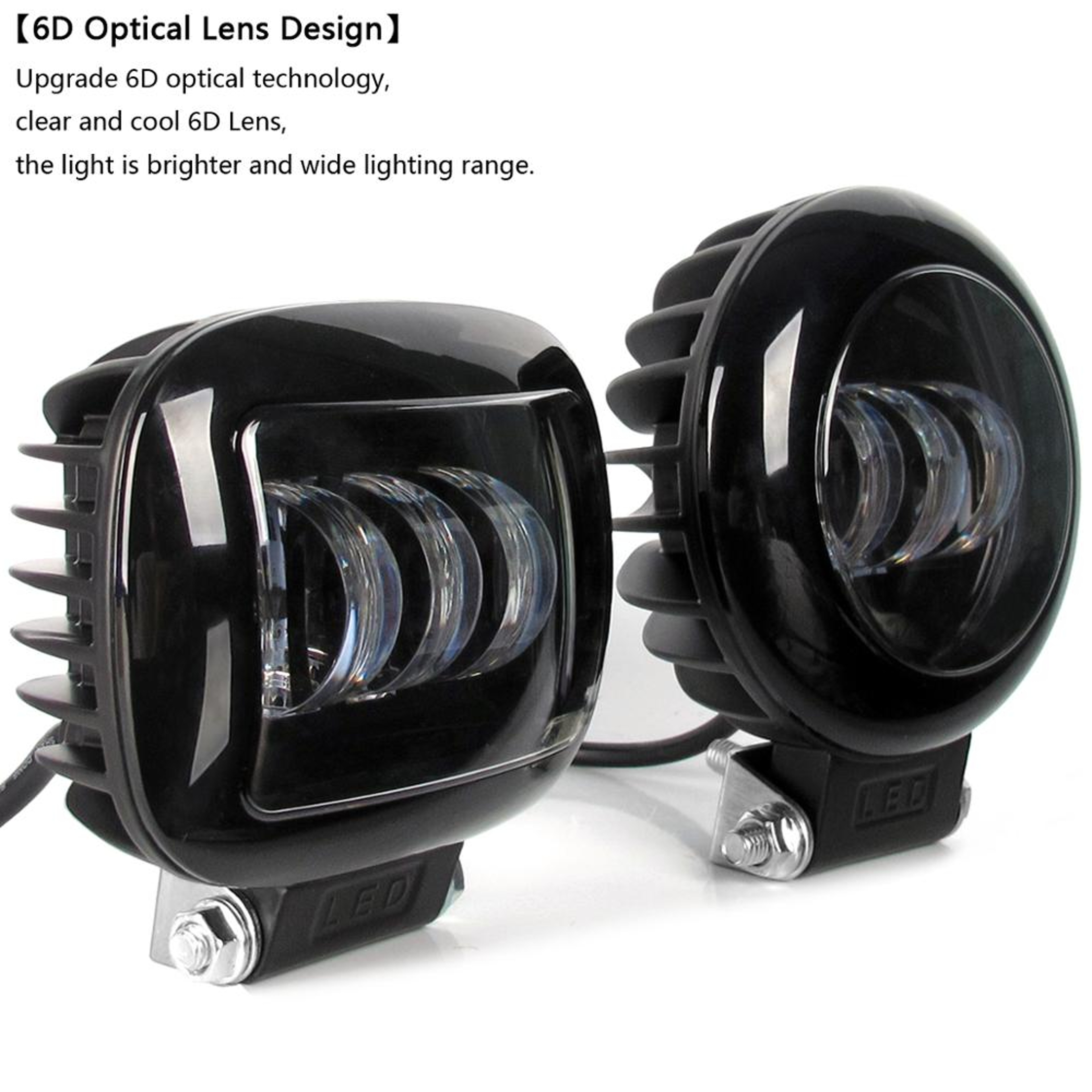 LED Fog Lights Off Road Driving Lights For Truck Tractor 3