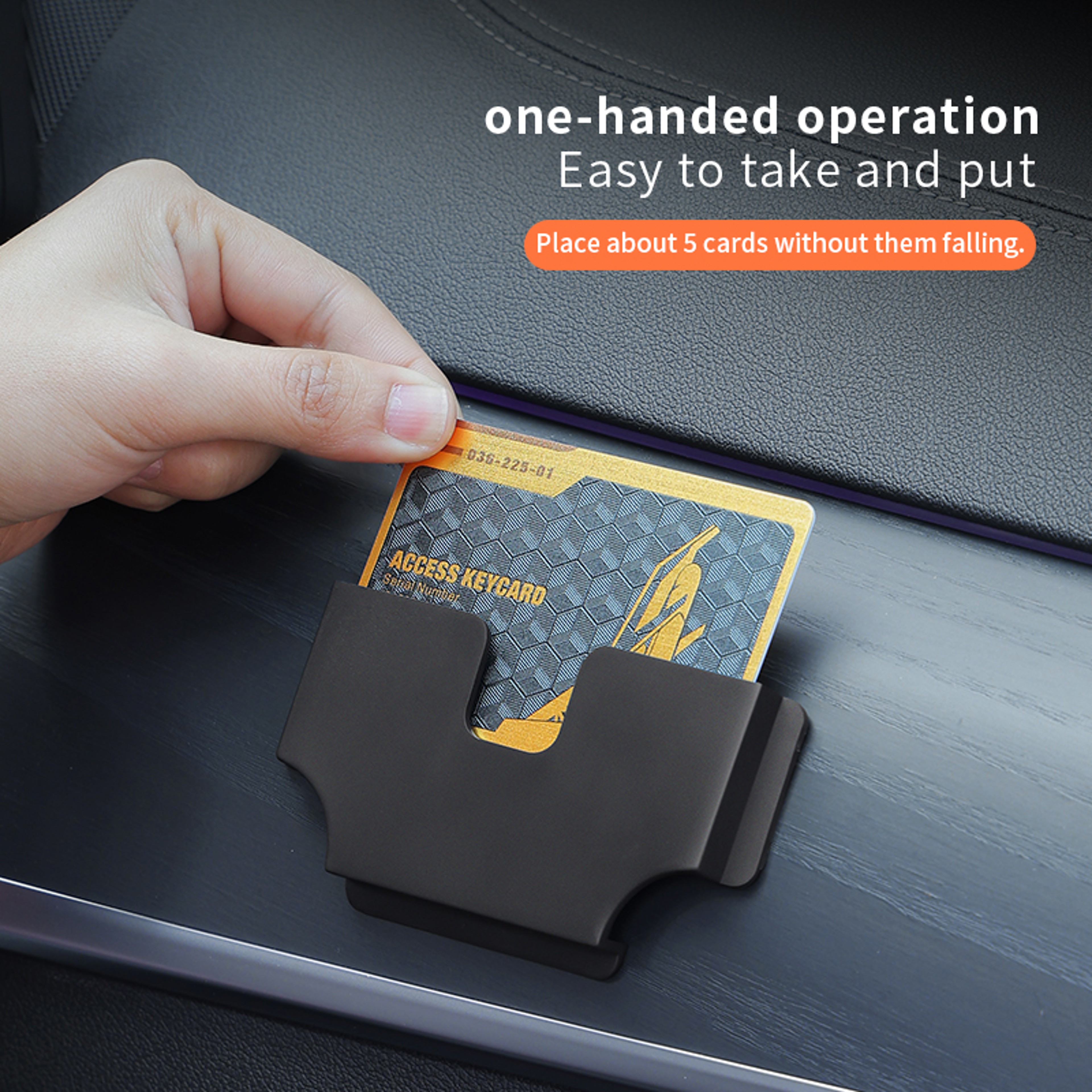 QuickReach Car Card Holder And Toll Card Organizer 1