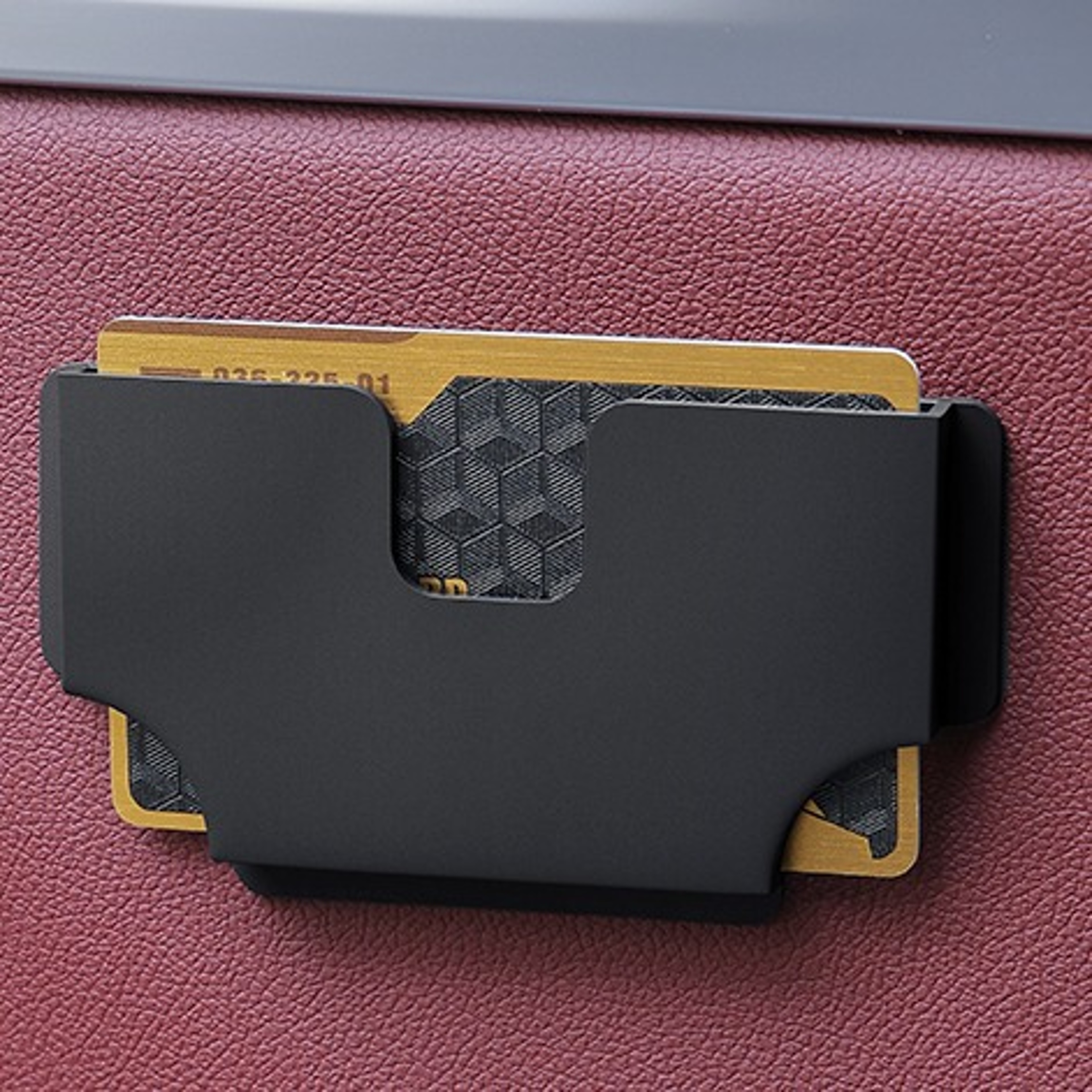Car Card Storage Box Car Mounted Card Holder Voucher Storage Case Car Refueling HighSpeed Card Slotj