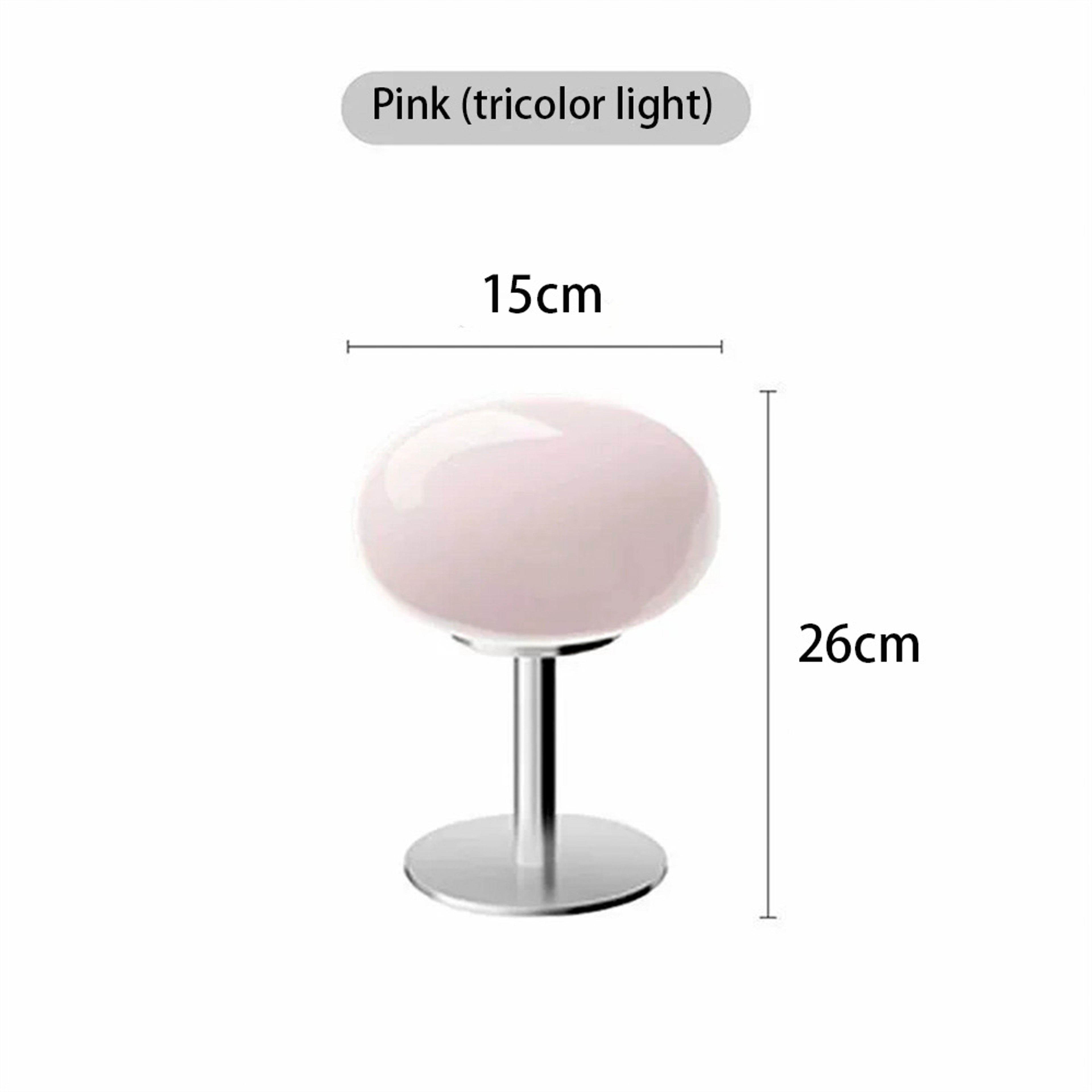 Lollipop Cream Glass Table Lamp Retro Bedside Ambient Light – view 6
