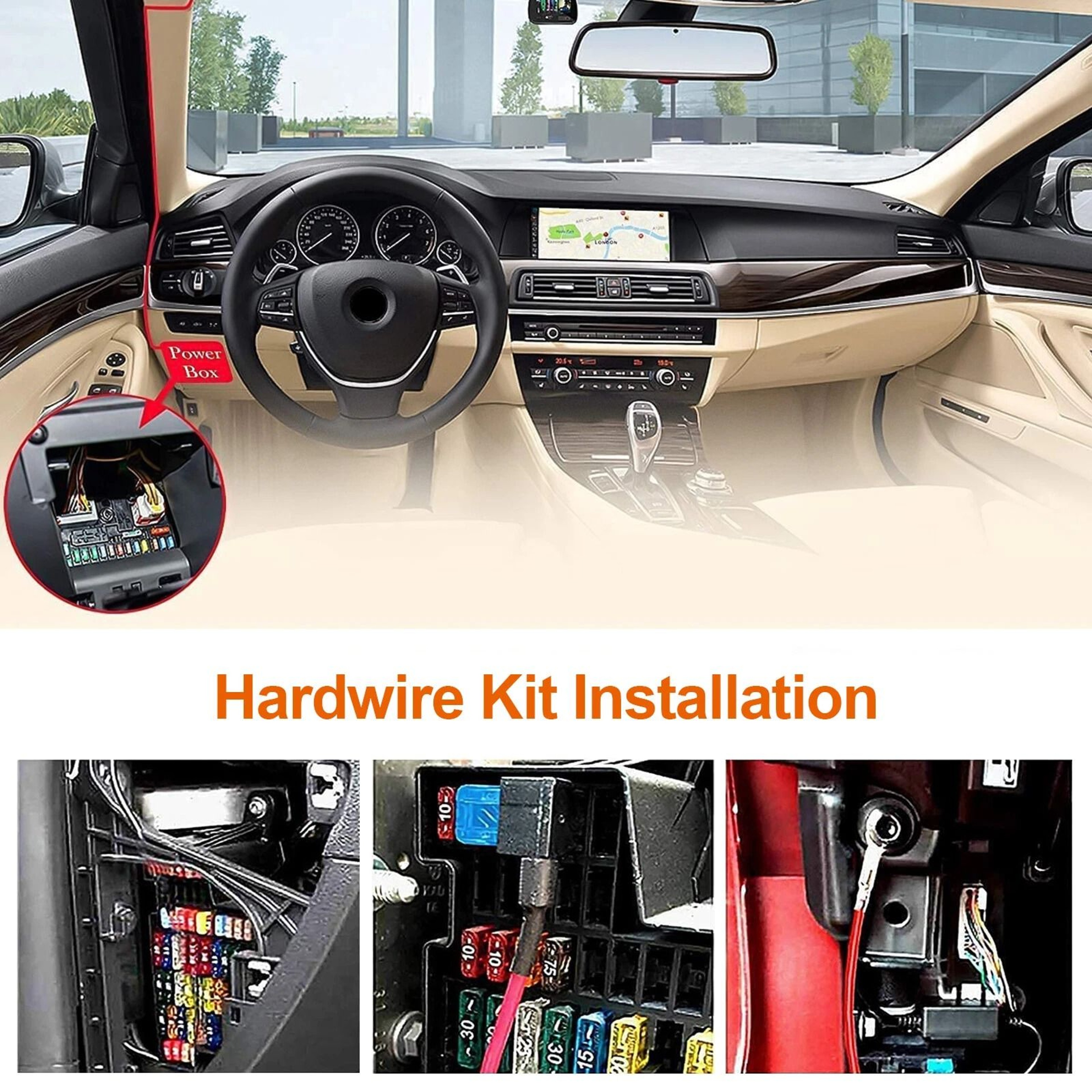 Dash Cam Hardwire Kit Type C Connector Car Power Fuse Low Voltage Protection 3