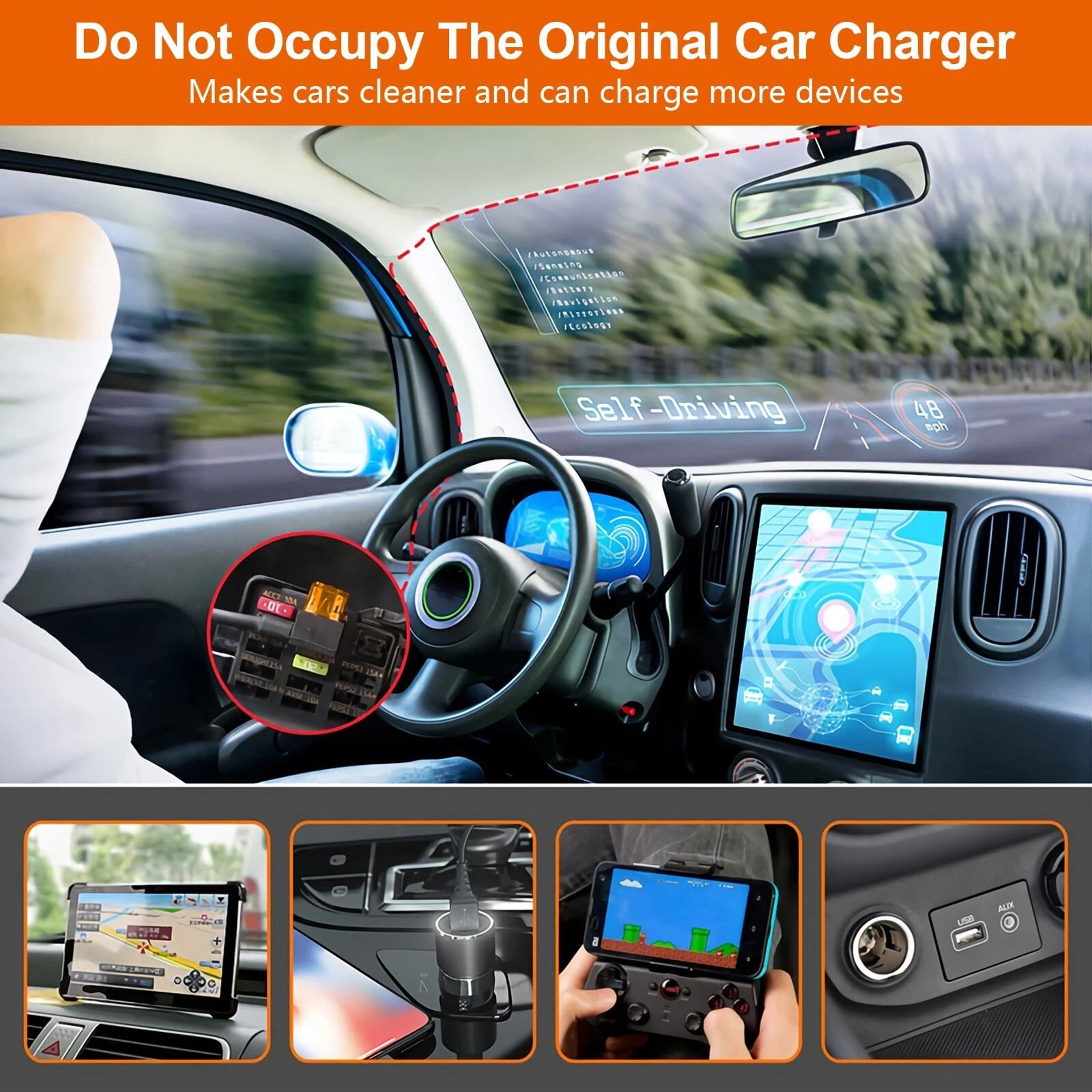 Dash Cam Hardwire Kit Type C Connector Car Power Fuse Low Voltage Protection 5