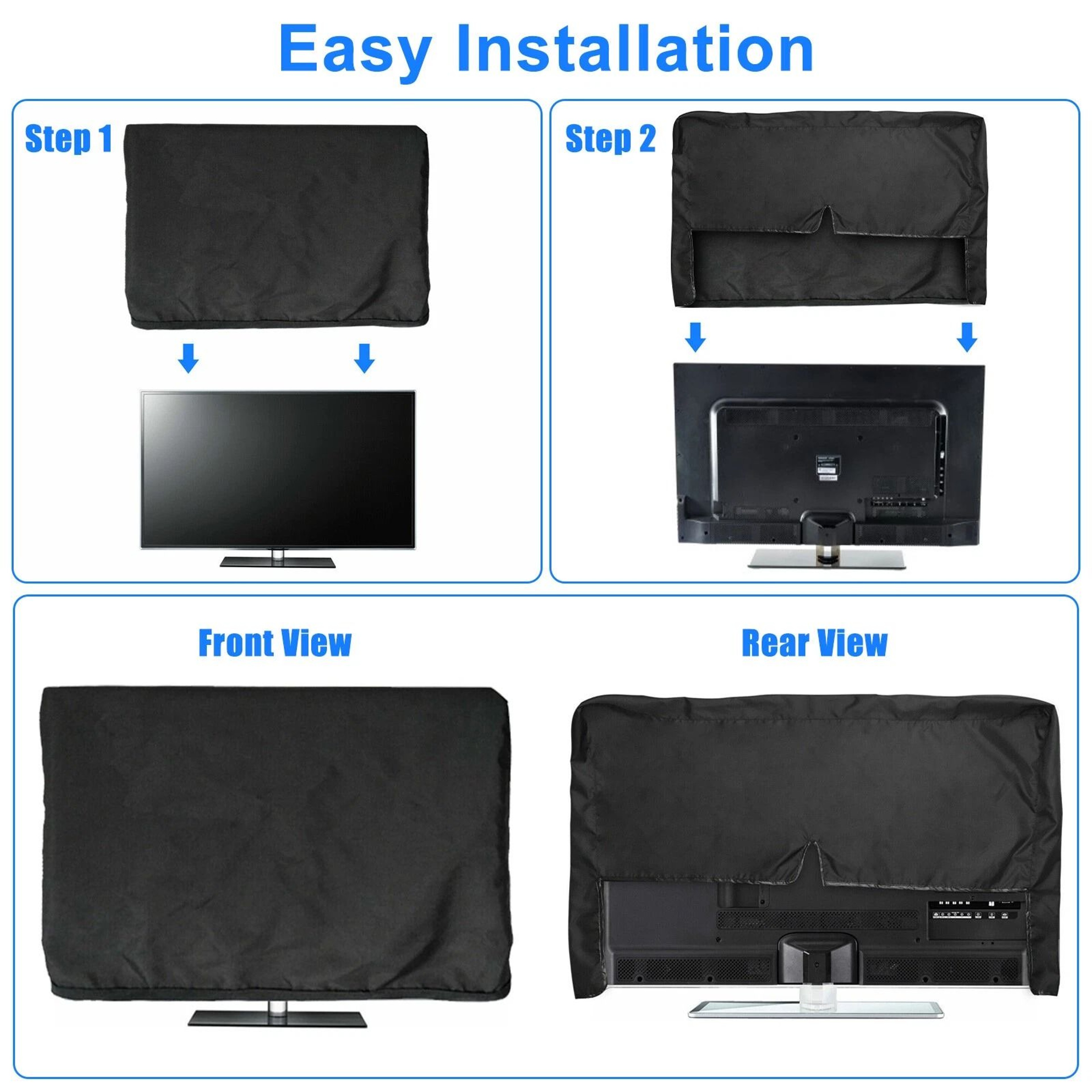 Waterproof Weatherproof Outdoor TV Cover Fitted Television Protector 5