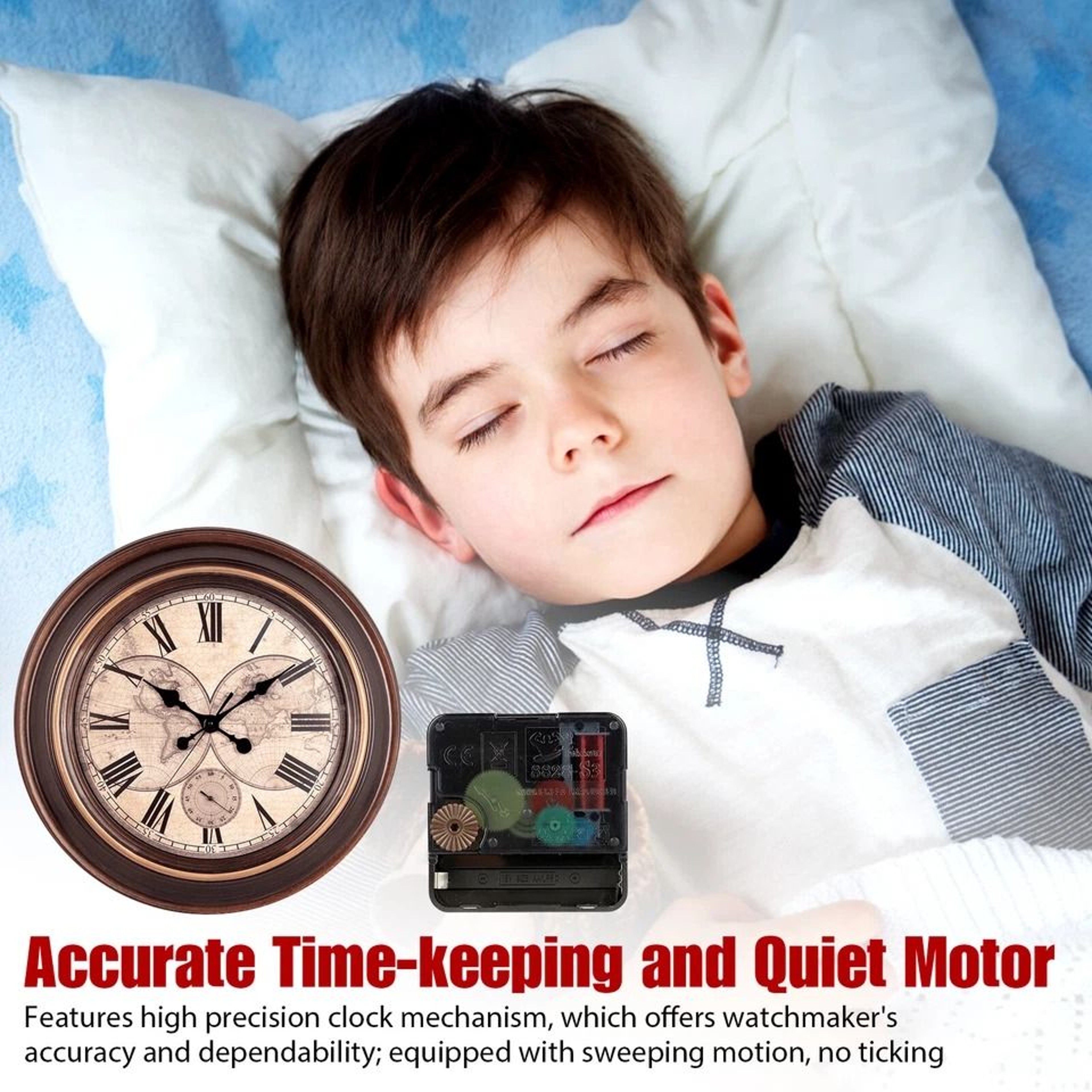 DIY Clock Repair Kit With Silent Movement Clock Styles 3