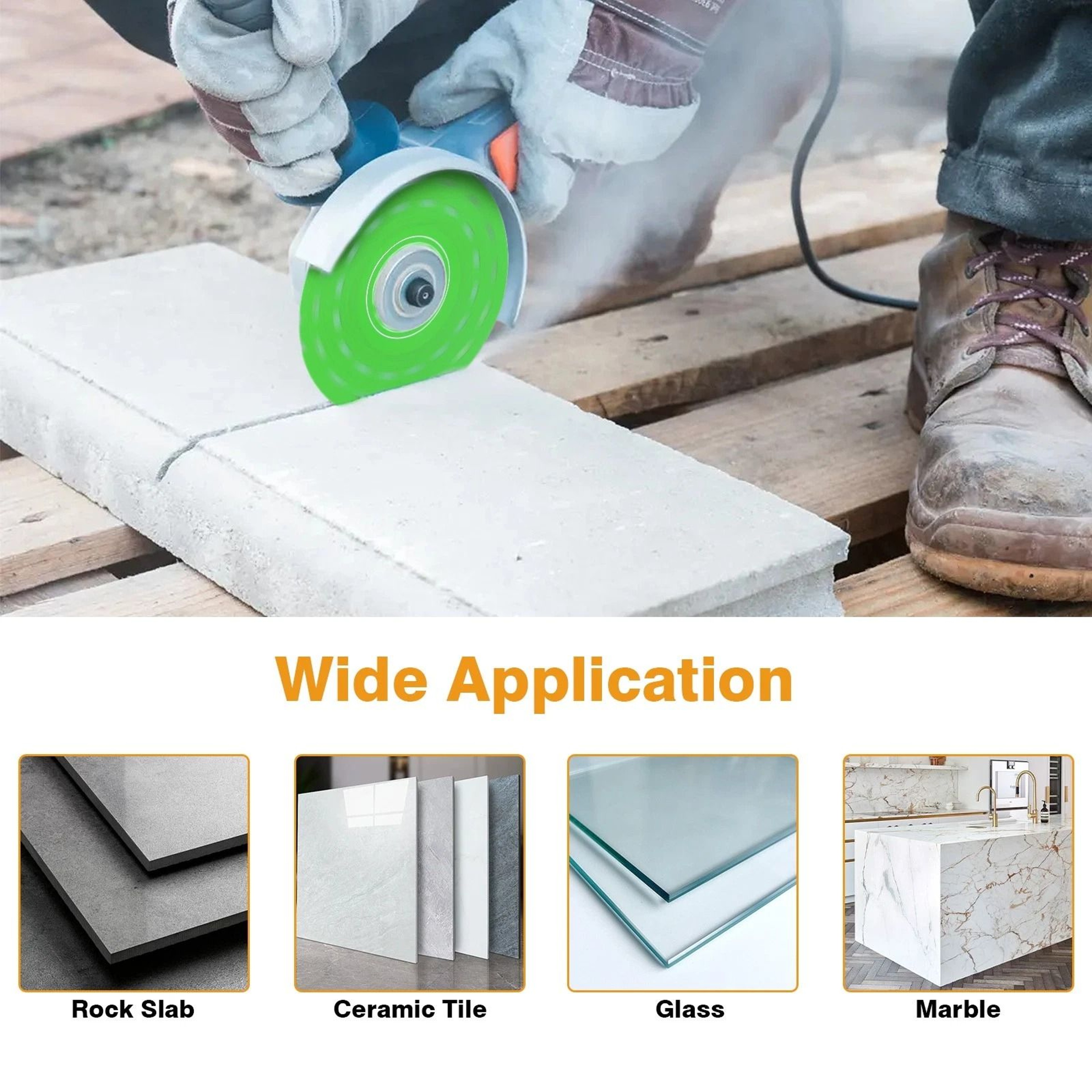 Rock Slab Diamond Saw Blades For Tile Glass Cutting And Marble 2