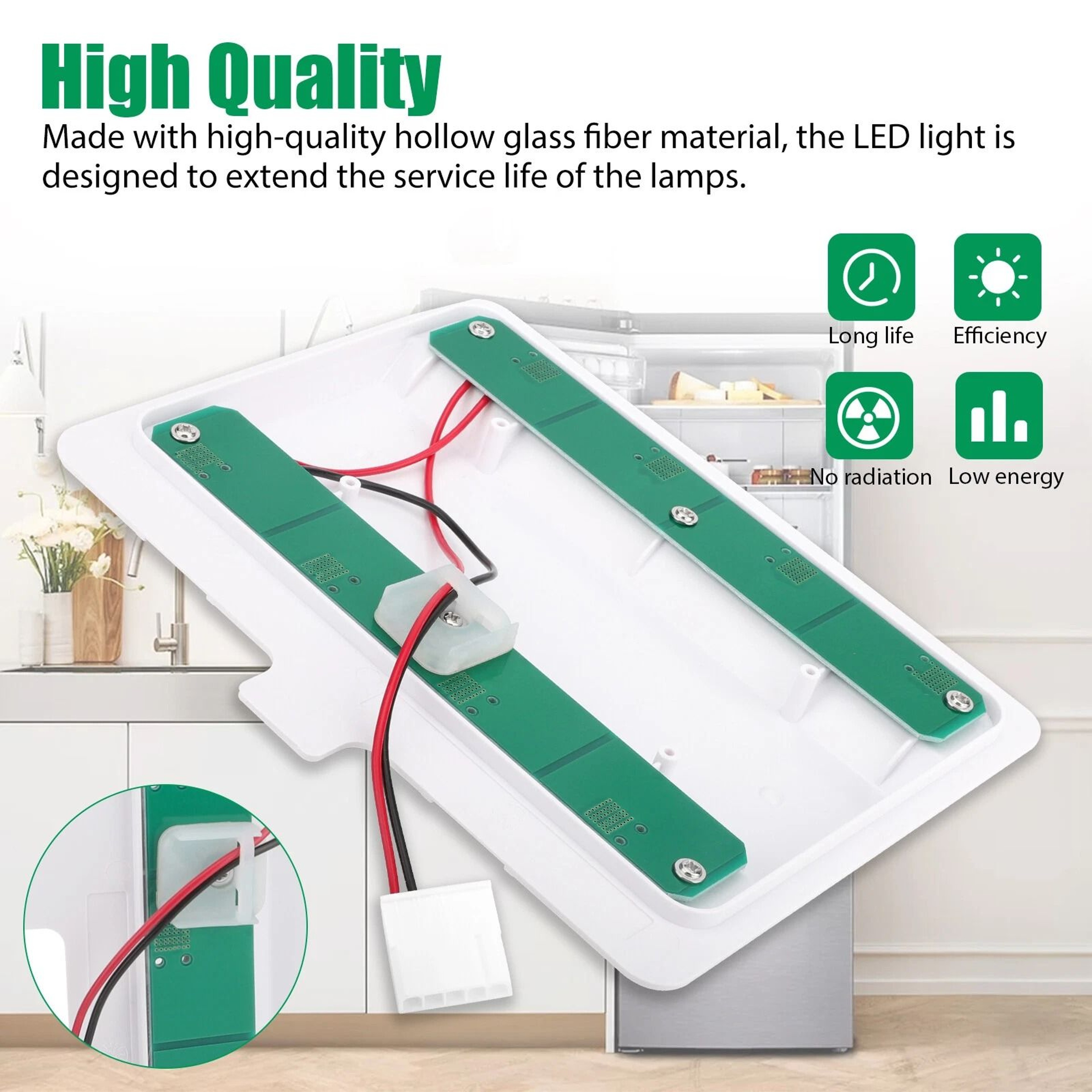 Whirlpool Refrigerator LED Light Replacement Module Durable  Waterproof 7