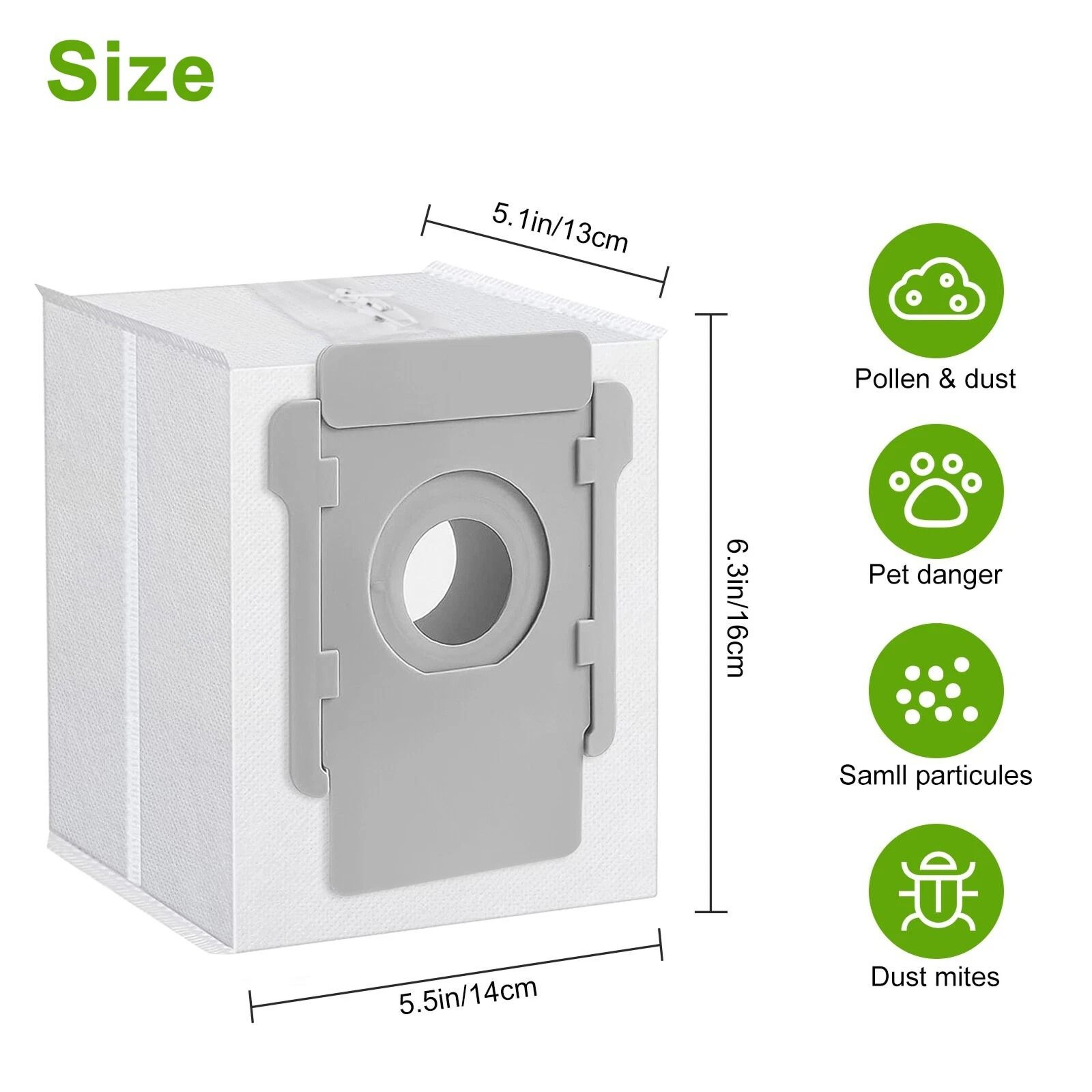 Reusable Zippered Dust Bag Large Capacity Vacuum Replacement Bags 2