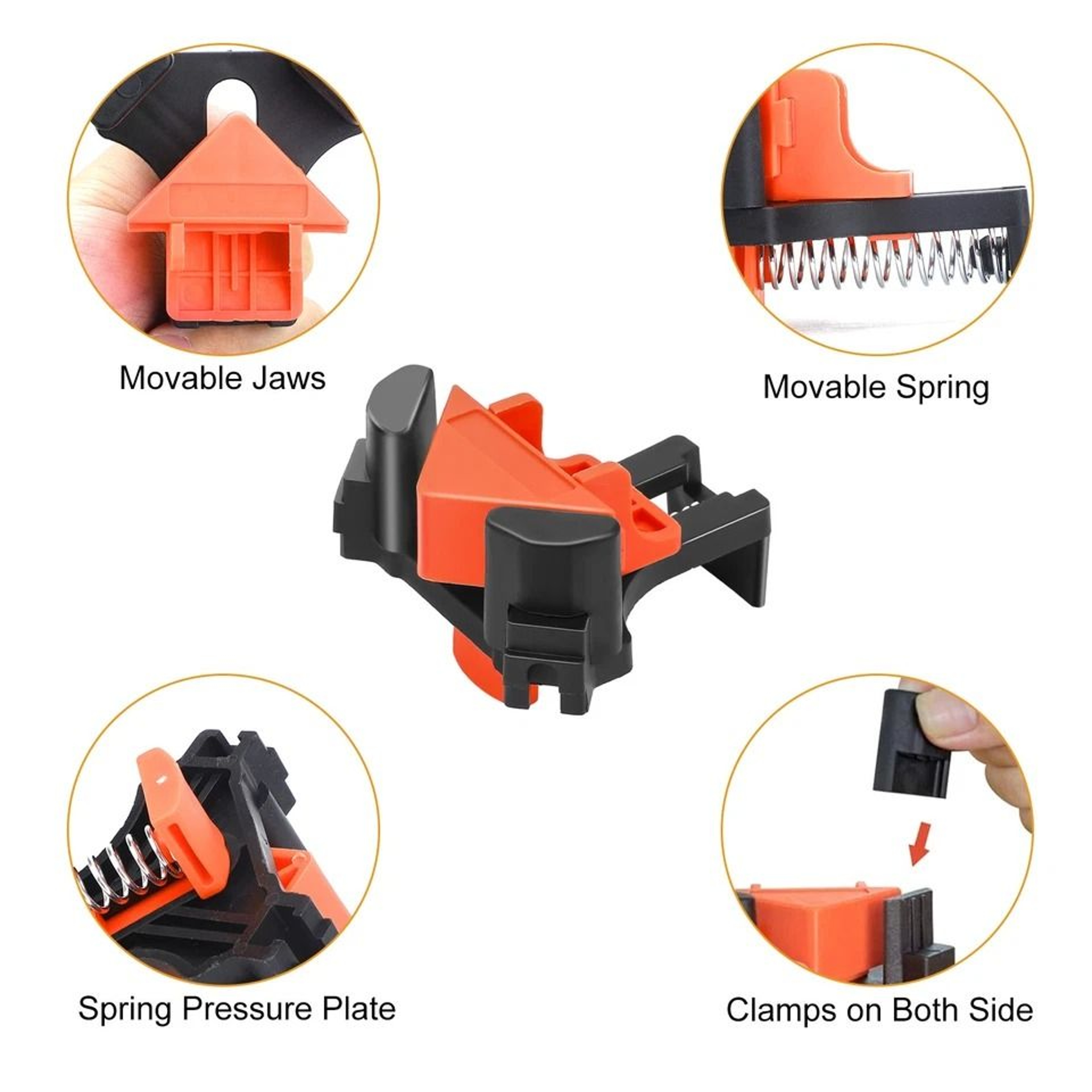 Right Angle Corner Clamp For Woodworking  Adjustable Durable Woodworking Tool For 90 Joints And DIY 5