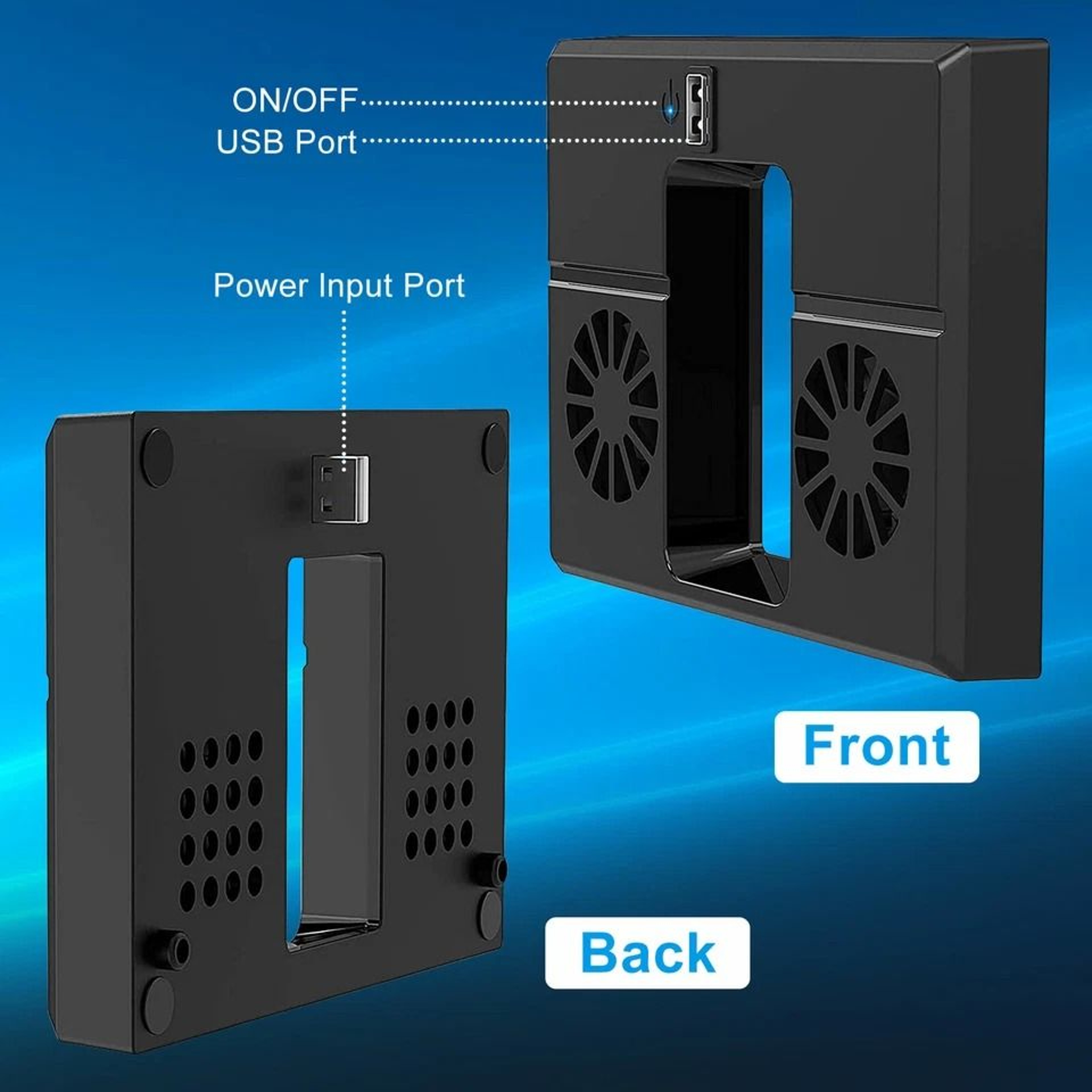 USB Cooling Fan  LowNoise HighSpeed External Cooler 6