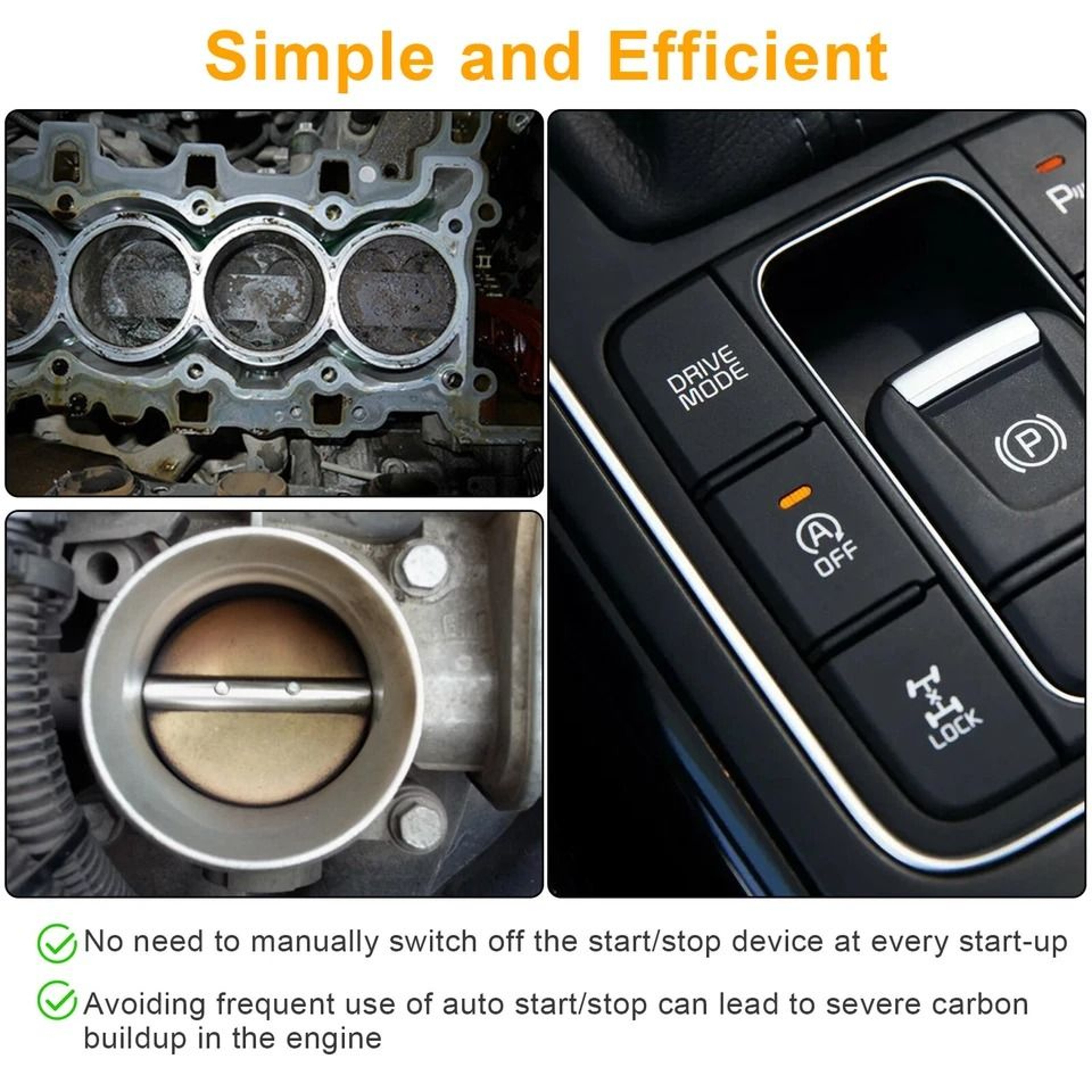 Auto Start Stop Eliminator EnergyEfficient Disable Kit 1