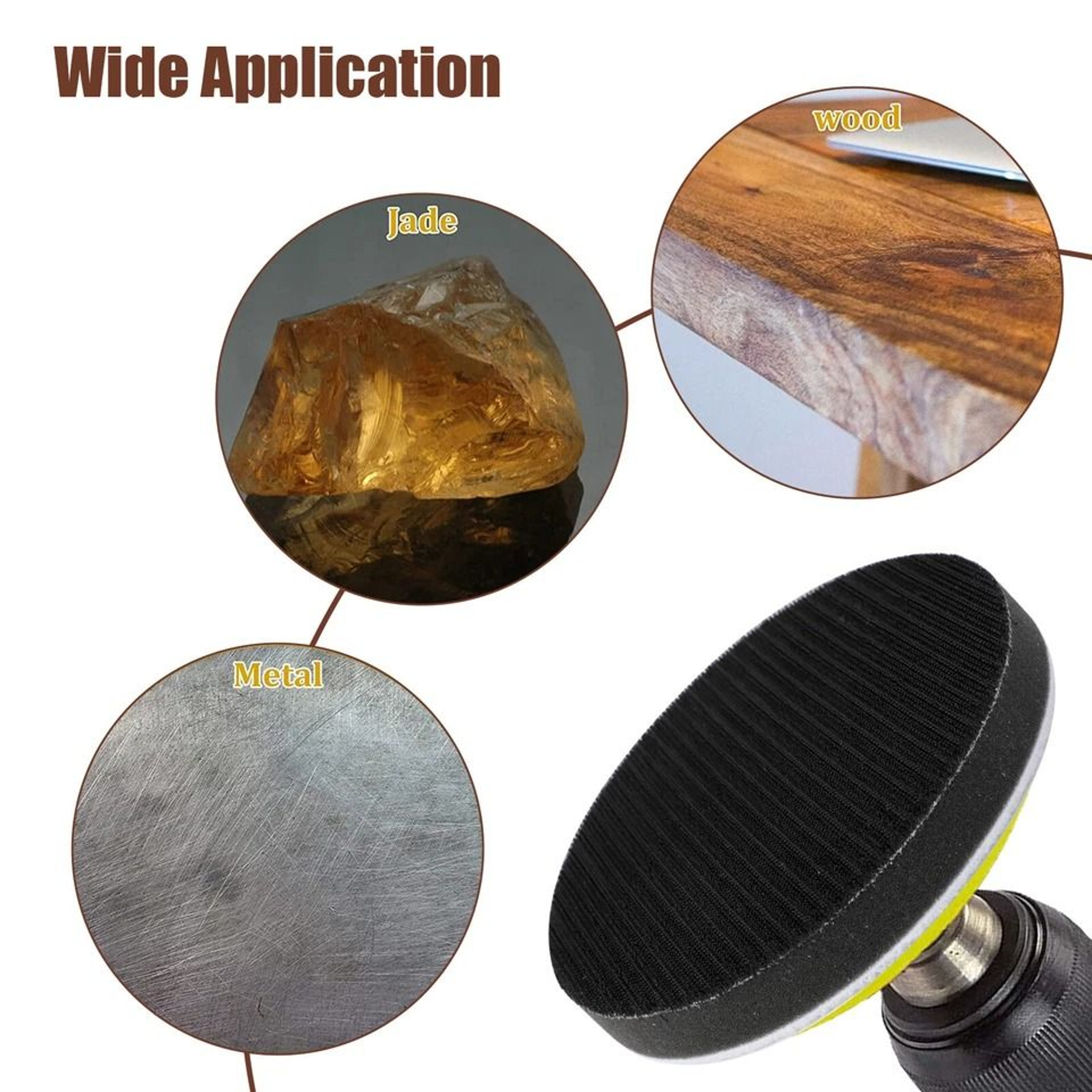 Hook Loop Foam Cushion Interface Sanding Disc Backing Pad For Sanding Tools 1