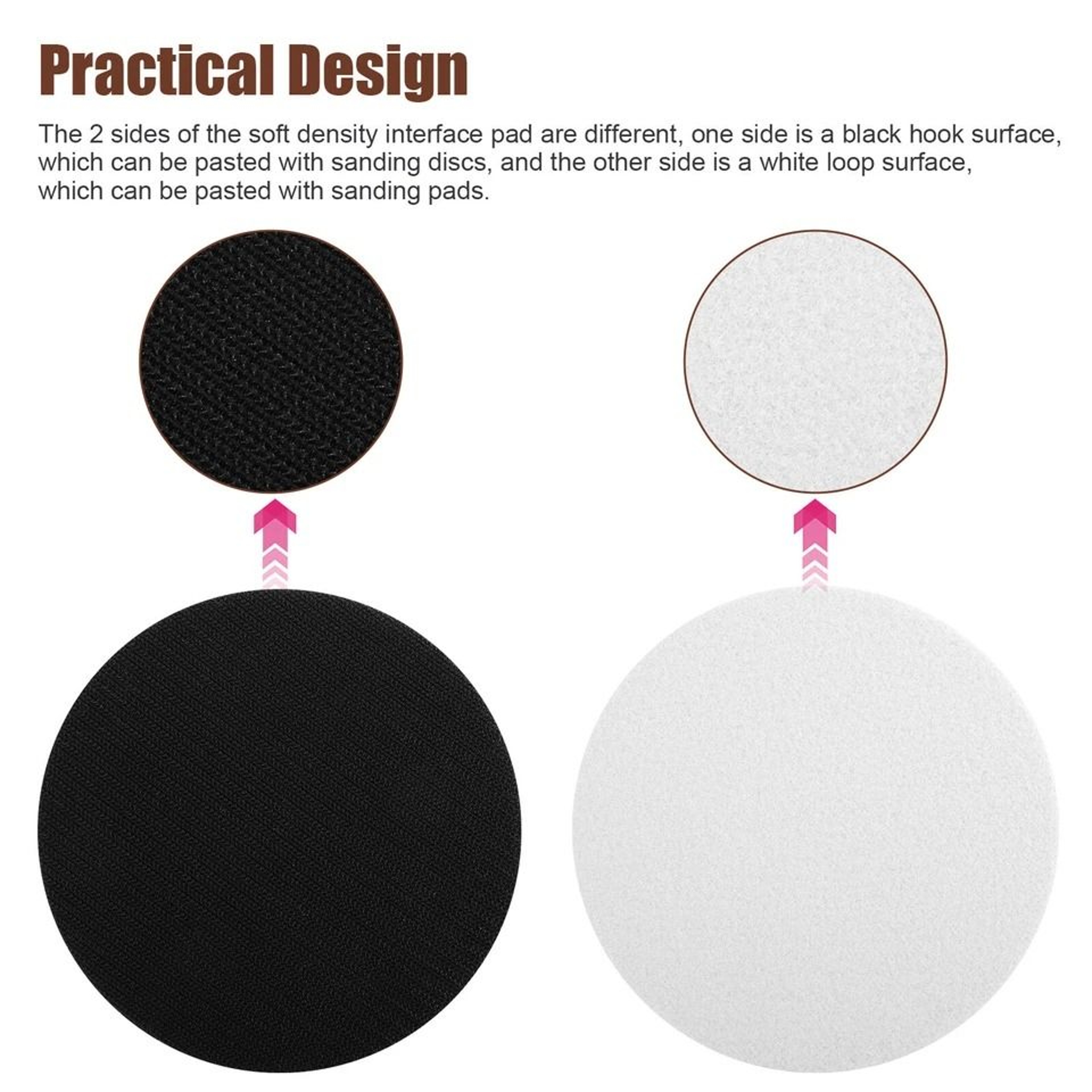 Hook Loop Foam Cushion Interface Sanding Disc Backing Pad For Sanding Tools 4