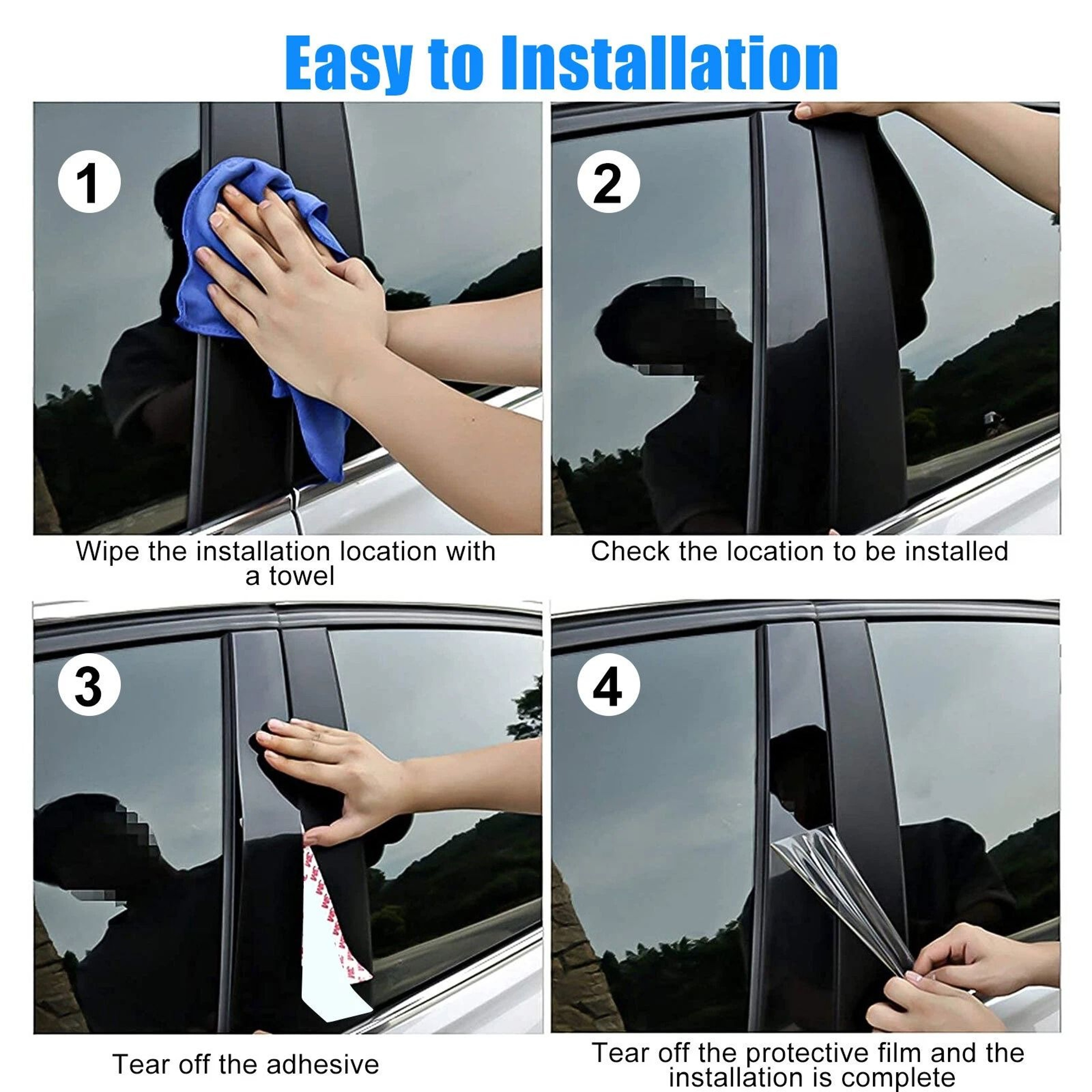 Window Pillar Posts Door Trim Molding Covers  Durable EasytoInstall Enhancement 6