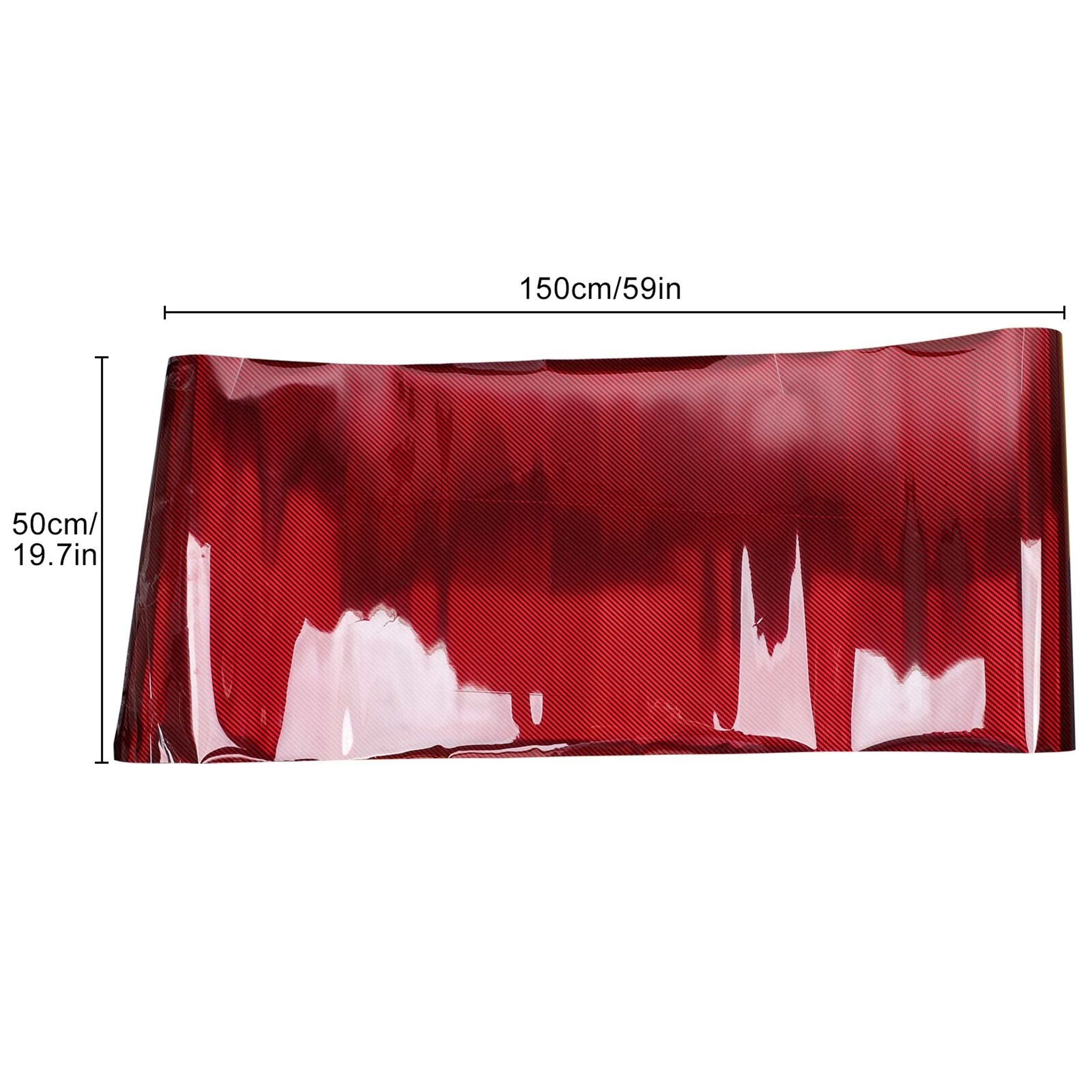Red Carbon Fiber Wrap For Cars Motorcycles And Laptops  Twill Weave Waterproof  ScratchResistant 2