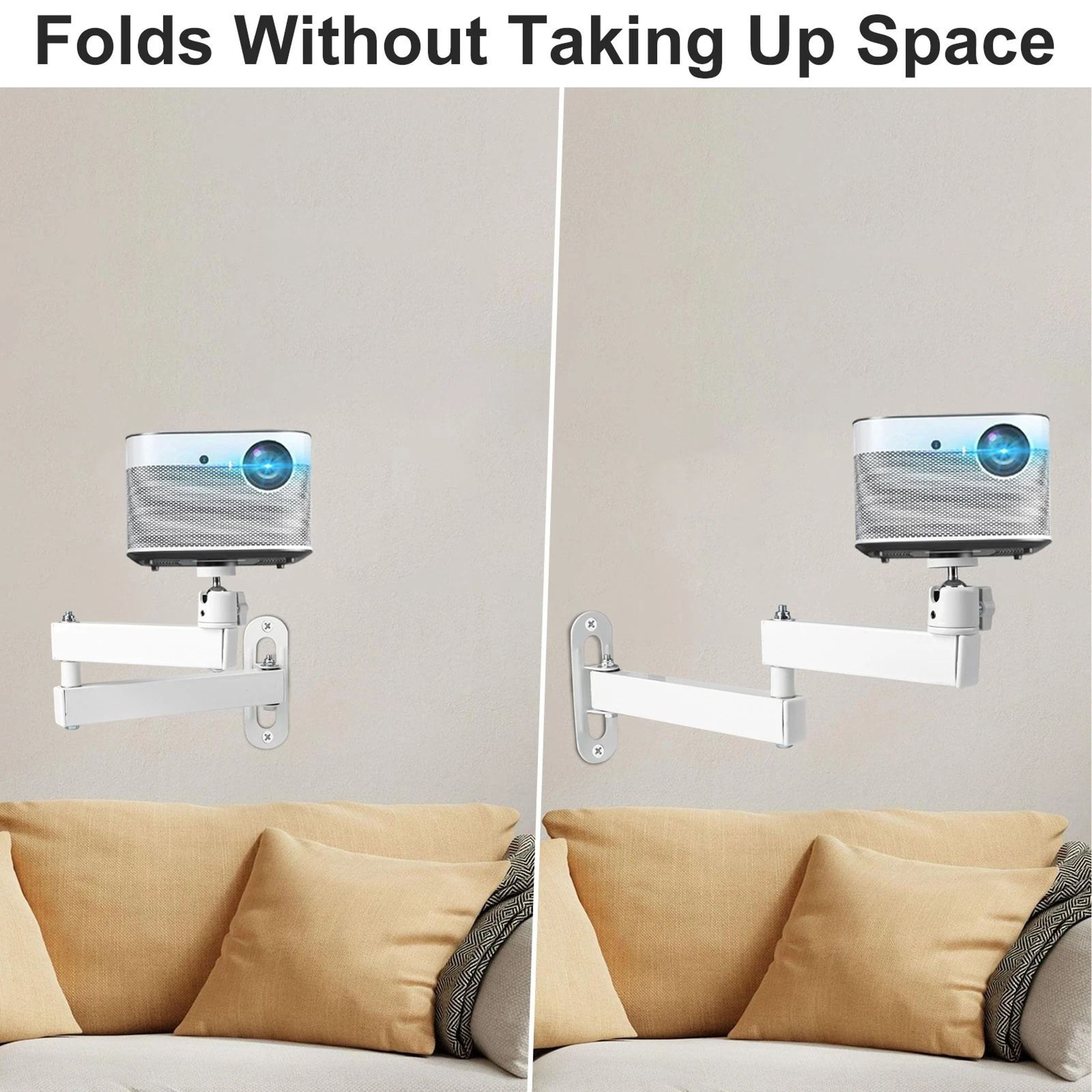 Universal Foldable Projector Wall Mount Adjustable Ceiling Camera Bracket 2