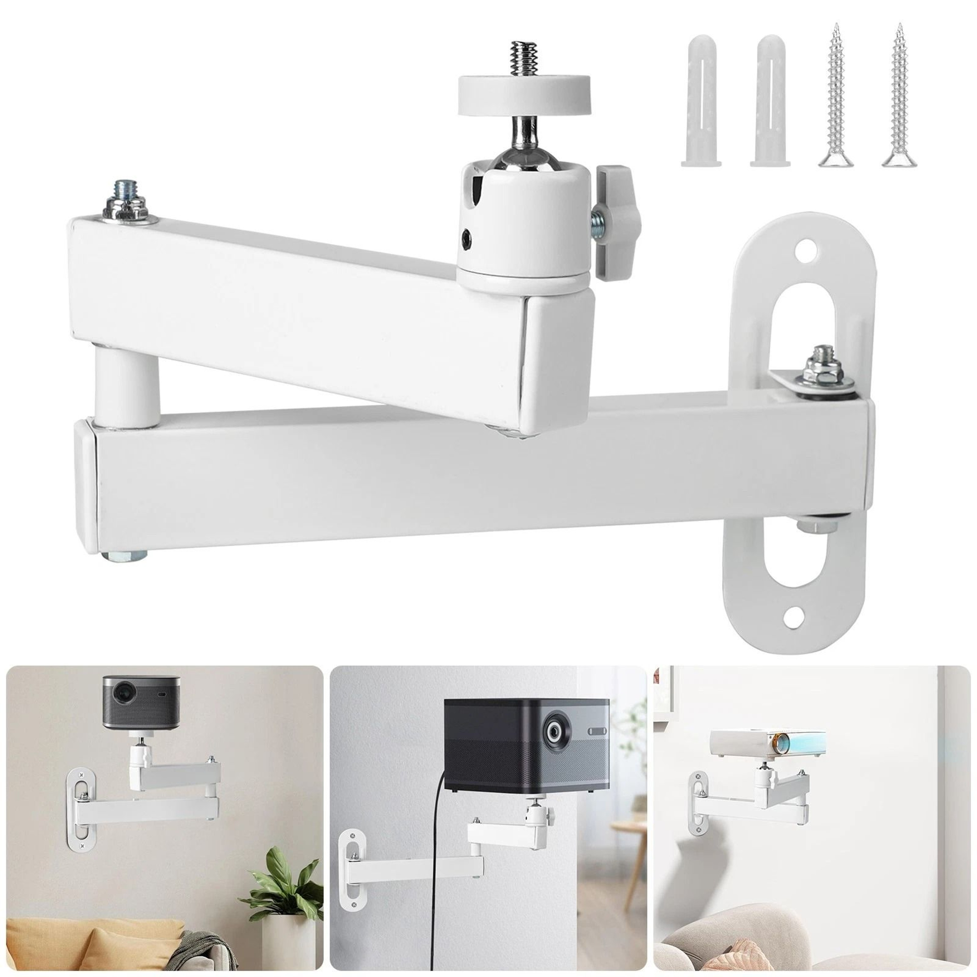 Universal Foldable Projector Wall Mount Adjustable Ceiling Camera Bracket 7