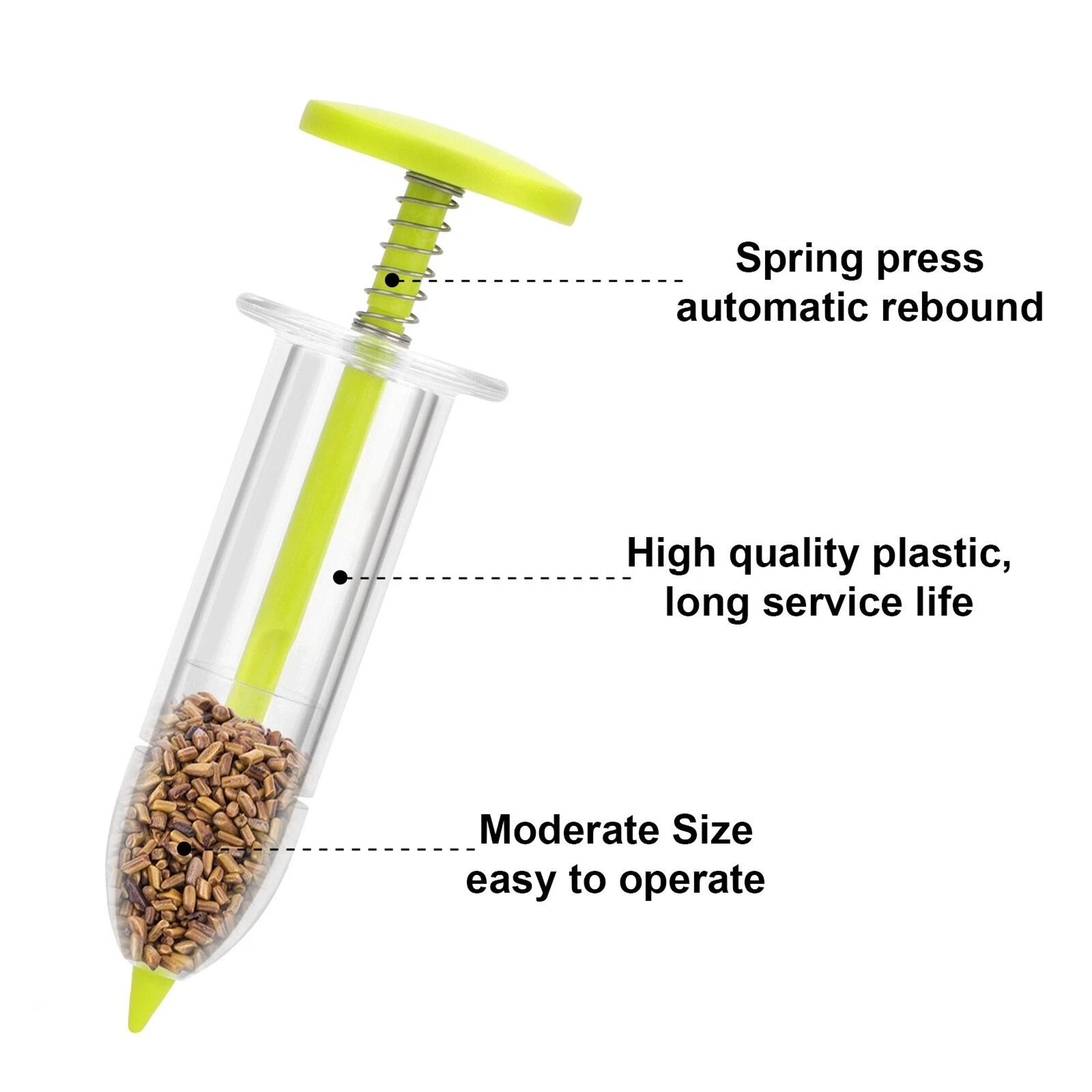 Adjustable Handle Bulb Planter Set  Easy Garden Seed Sower Dispenser For Efficient Planting 3