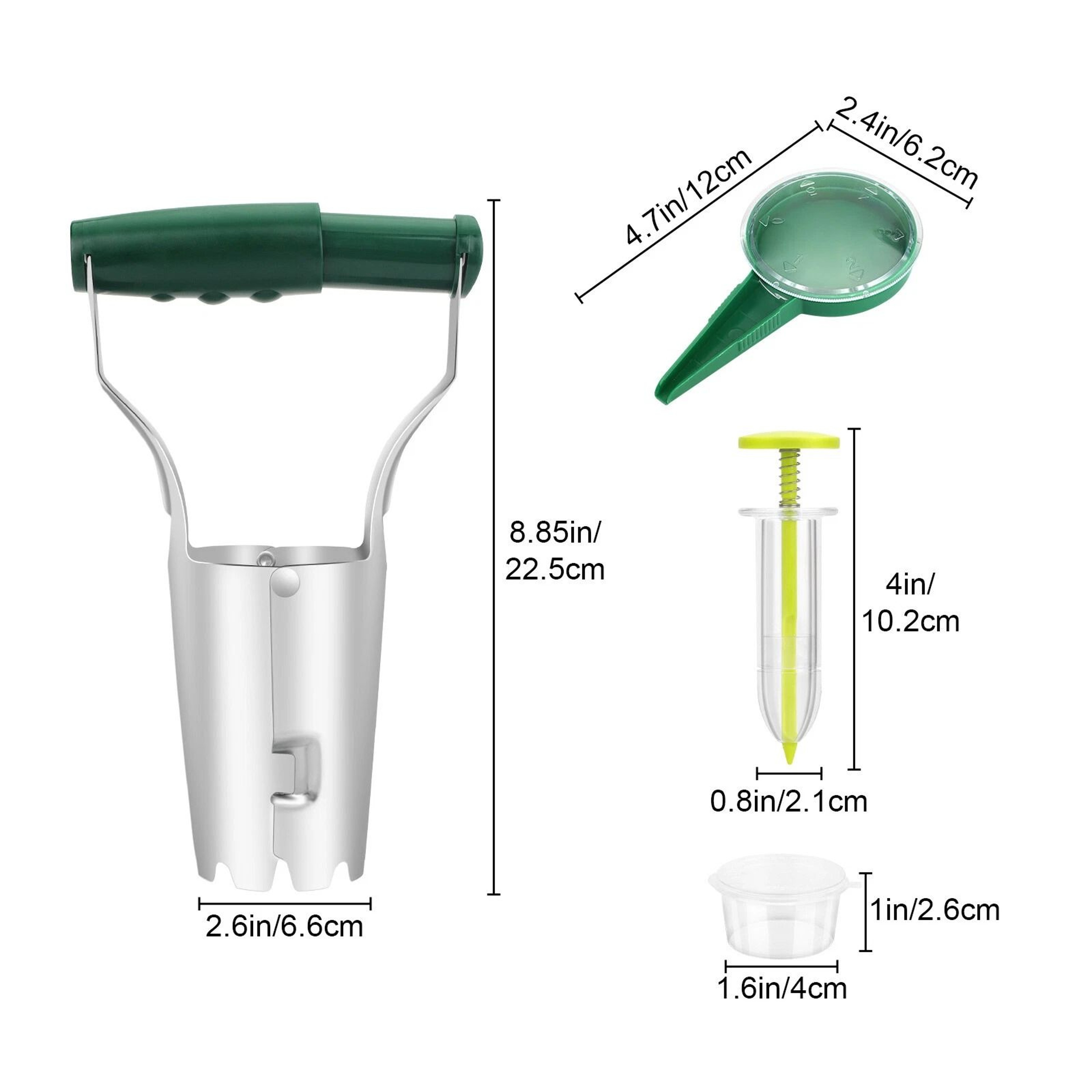Adjustable Handle Bulb Planter Set  Easy Garden Seed Sower Dispenser For Efficient Planting 4