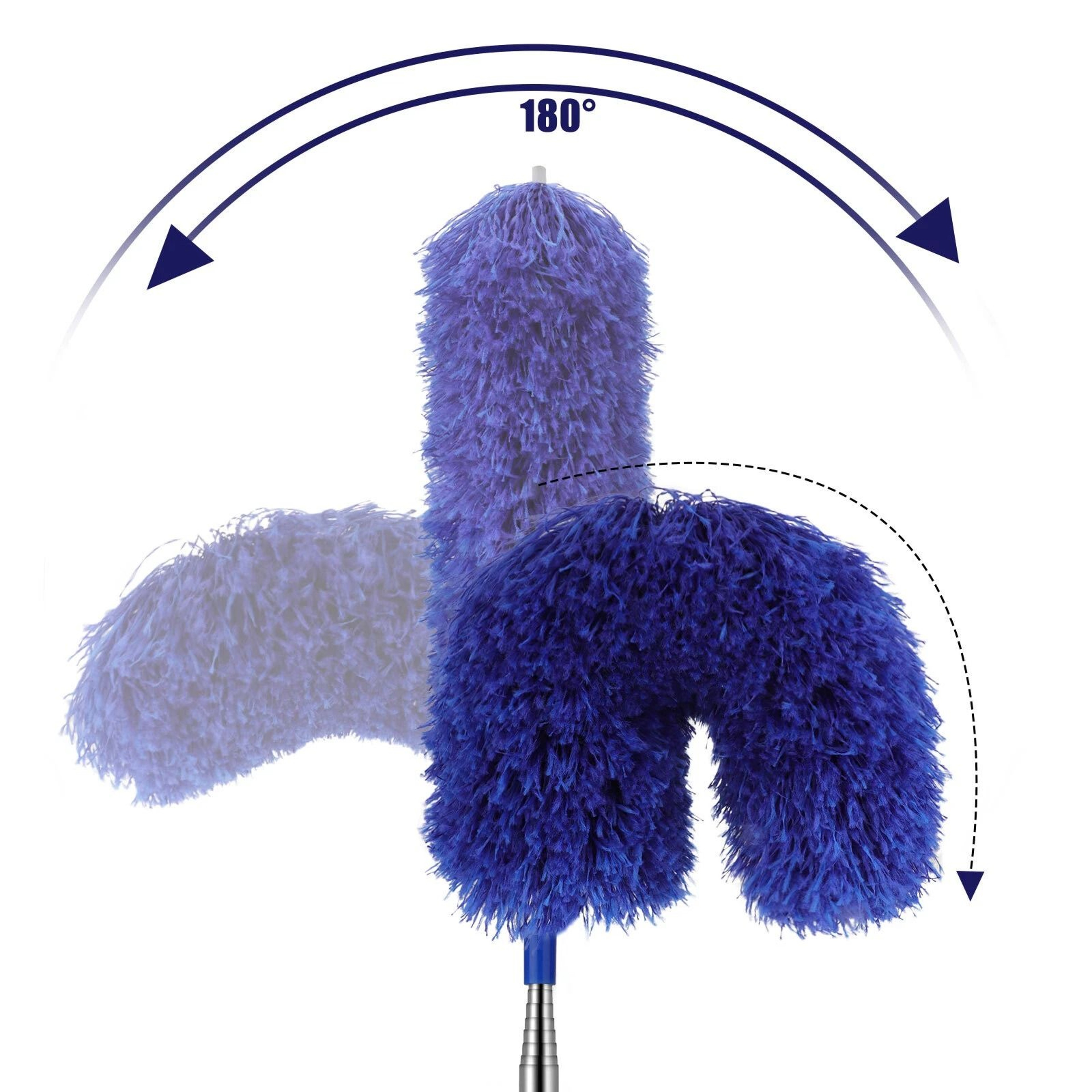 Ceiling Fan Microfiber  Cobweb Duster Cleaning Brush With Extension Pole  Telescopic Rod For Easy R