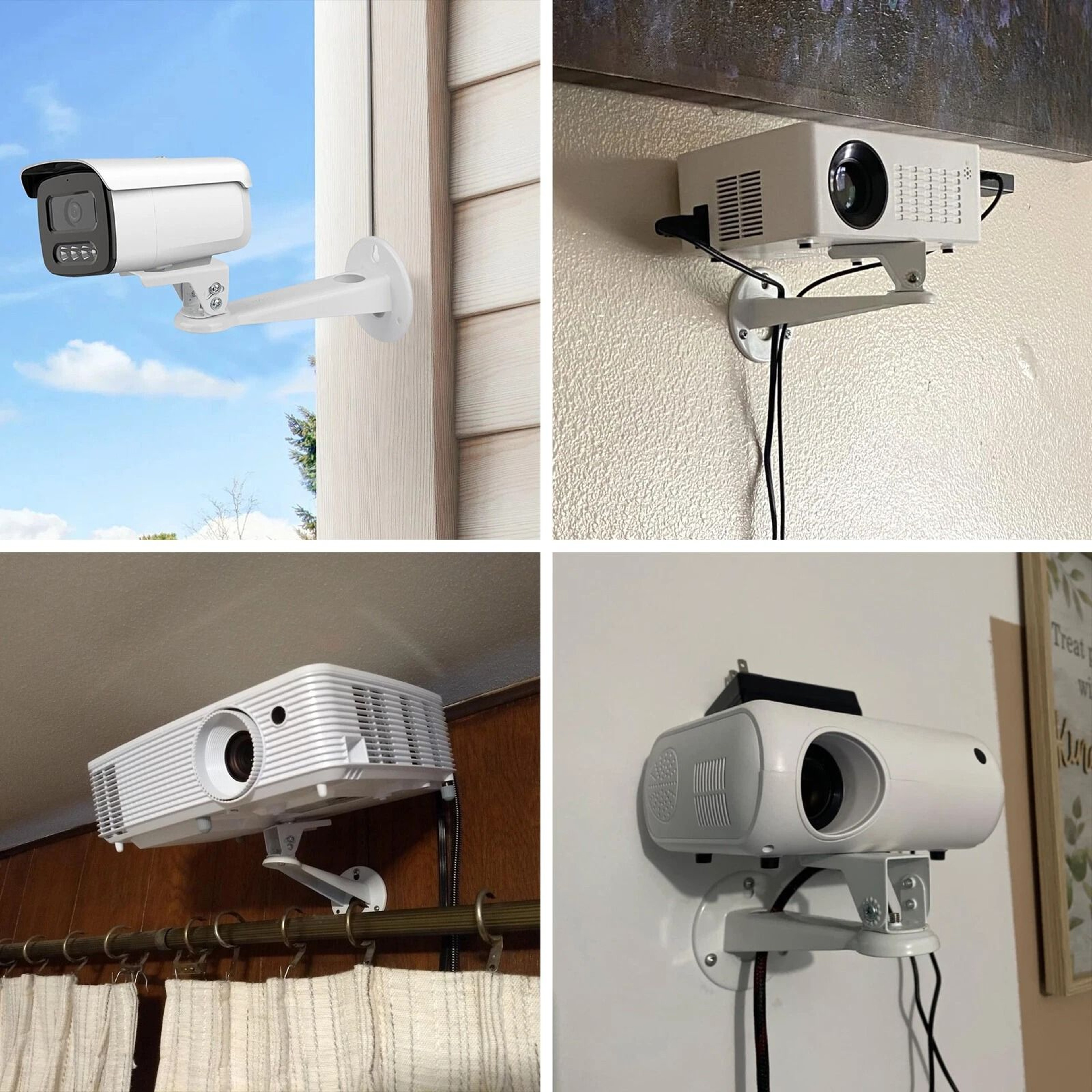 Mini Projector  Security Camera Ceiling Wall Mount Bracket  Adjustable  Universal Fit 2
