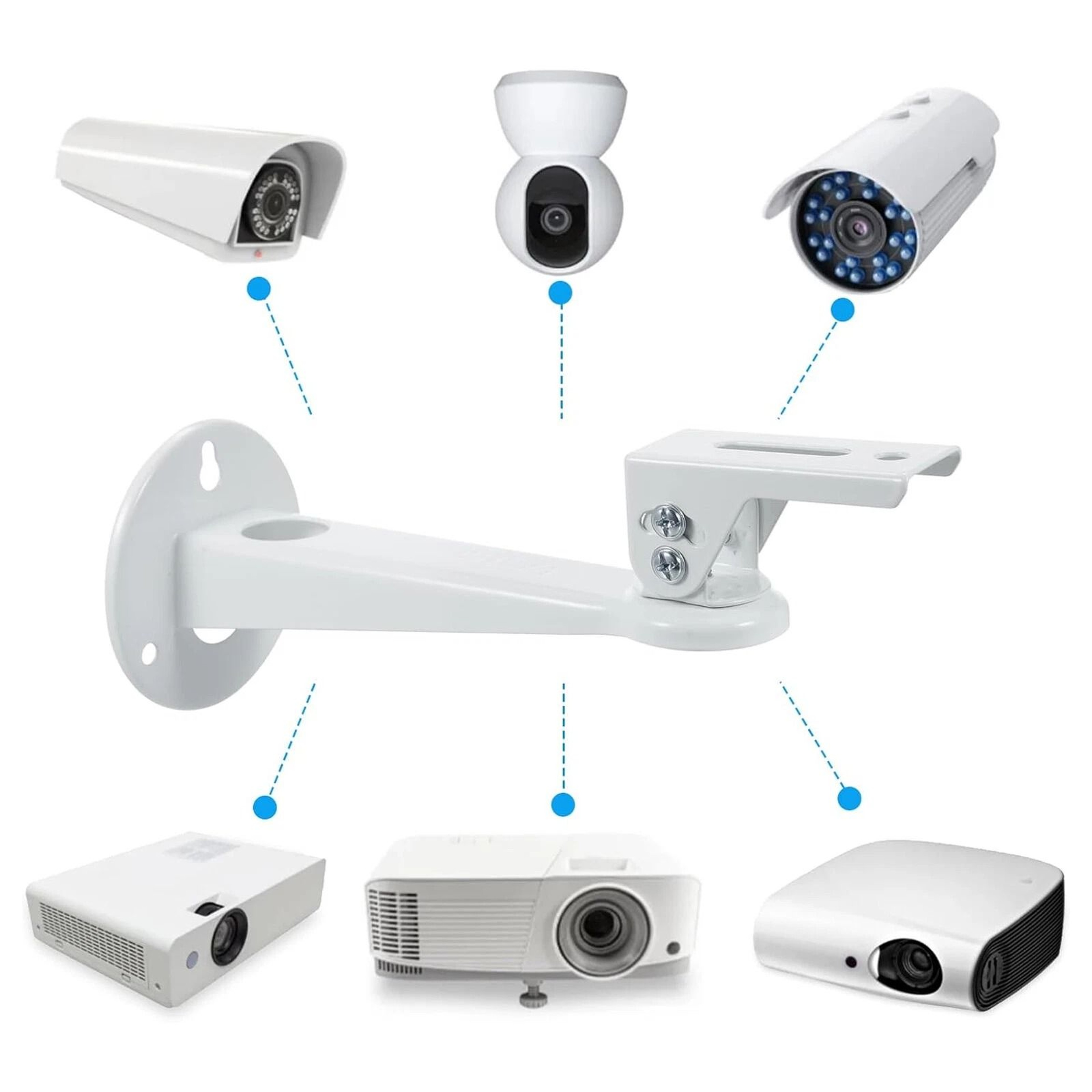 Mini Projector  Security Camera Ceiling Wall Mount Bracket  Adjustable  Universal Fit 4