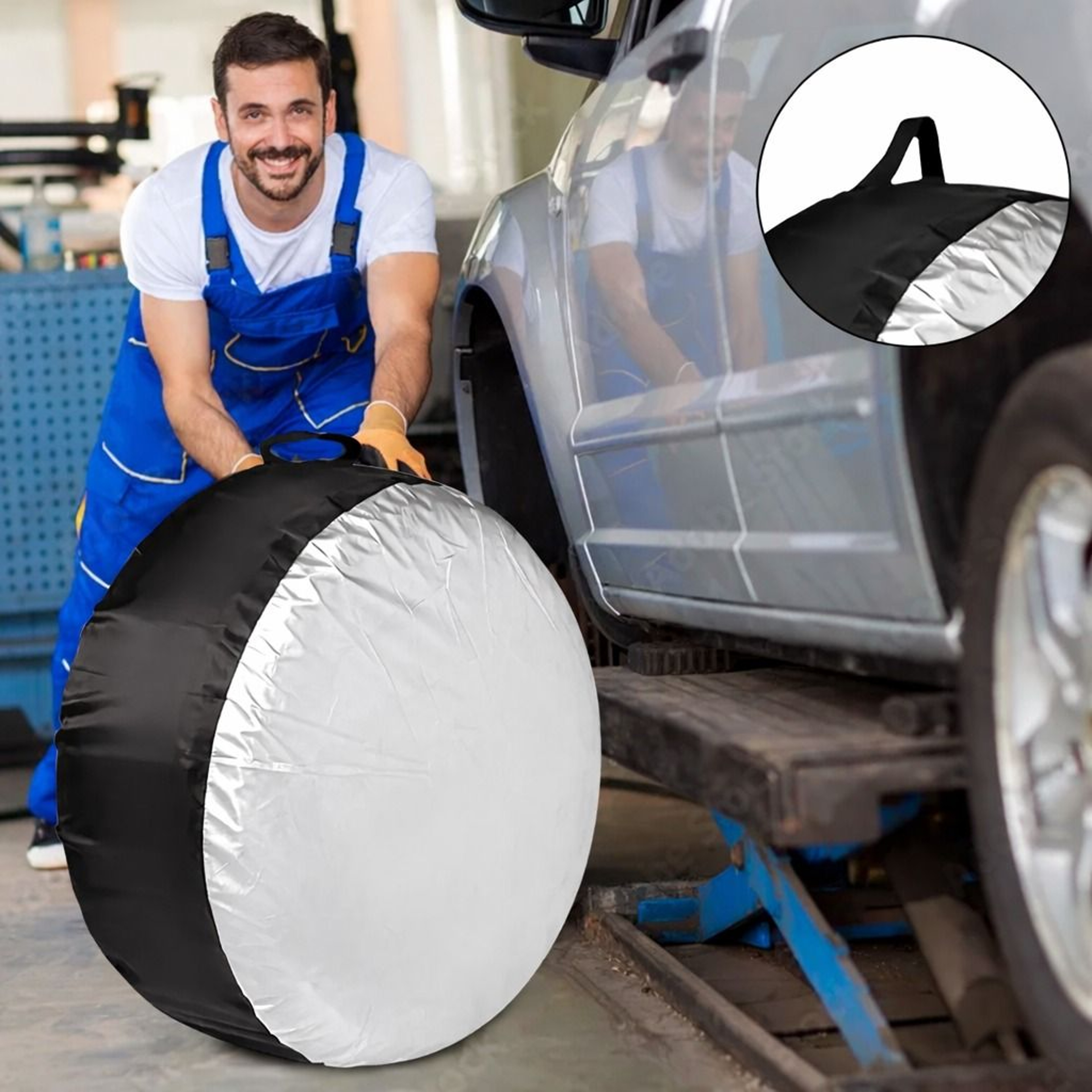 Waterproof Spare Tire Covers For SUVs Trucks RVs And Campers 0