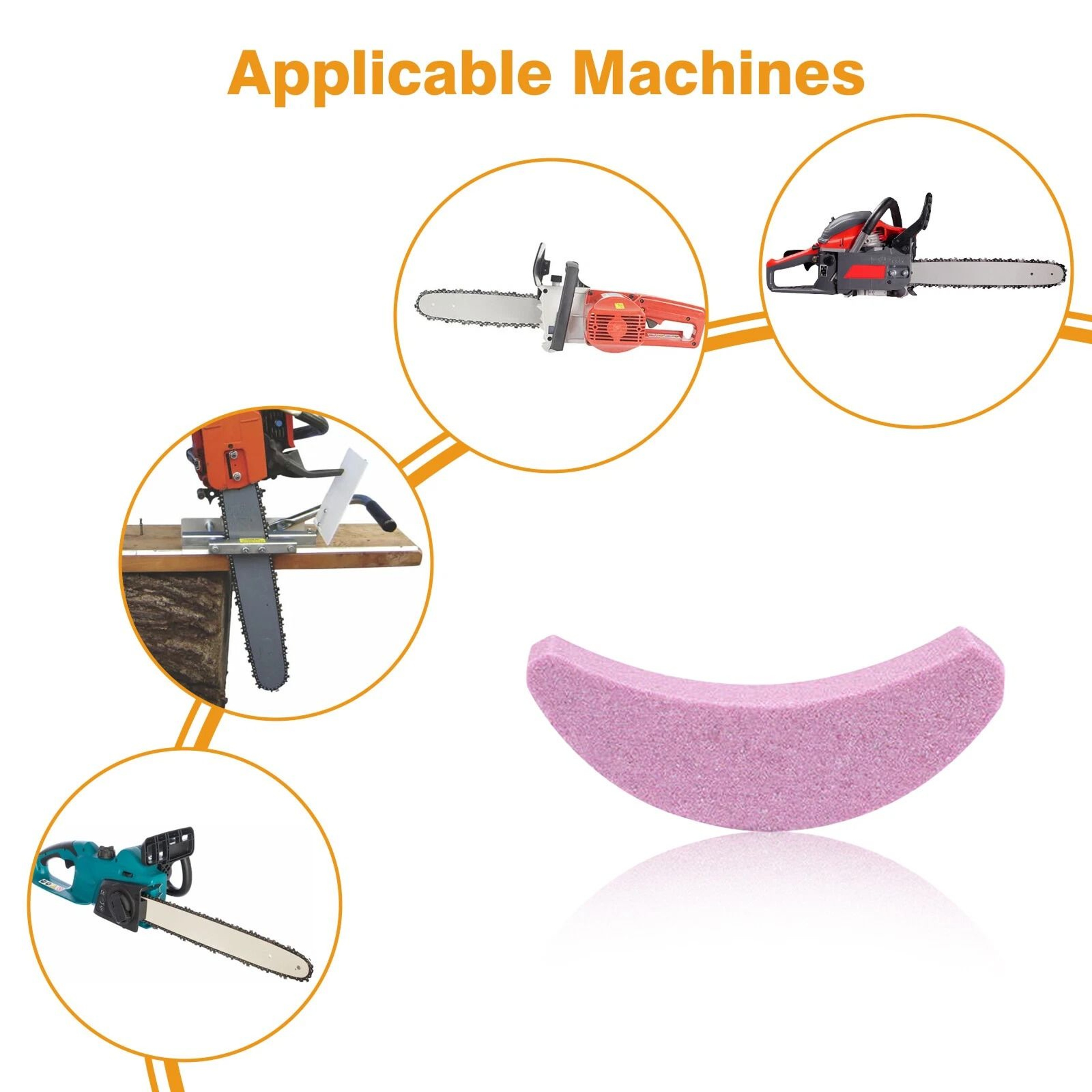 Chainsaw Blade Teeth Sharpener  Fast Grinding Stone 5